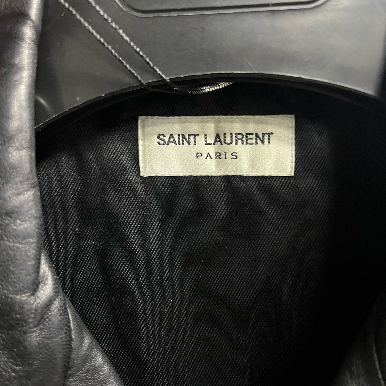 Saint laurent black lapel long sleeve jacket - 3