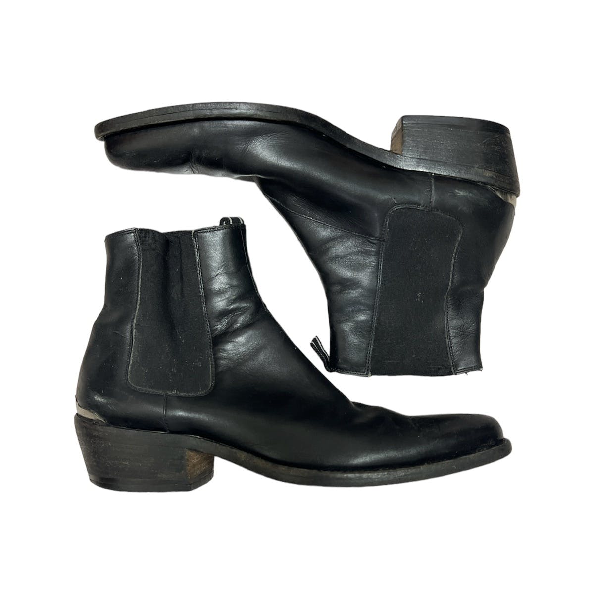 SS04 Helmut Lang Steel Cuban Heel Chelsea boots - 21