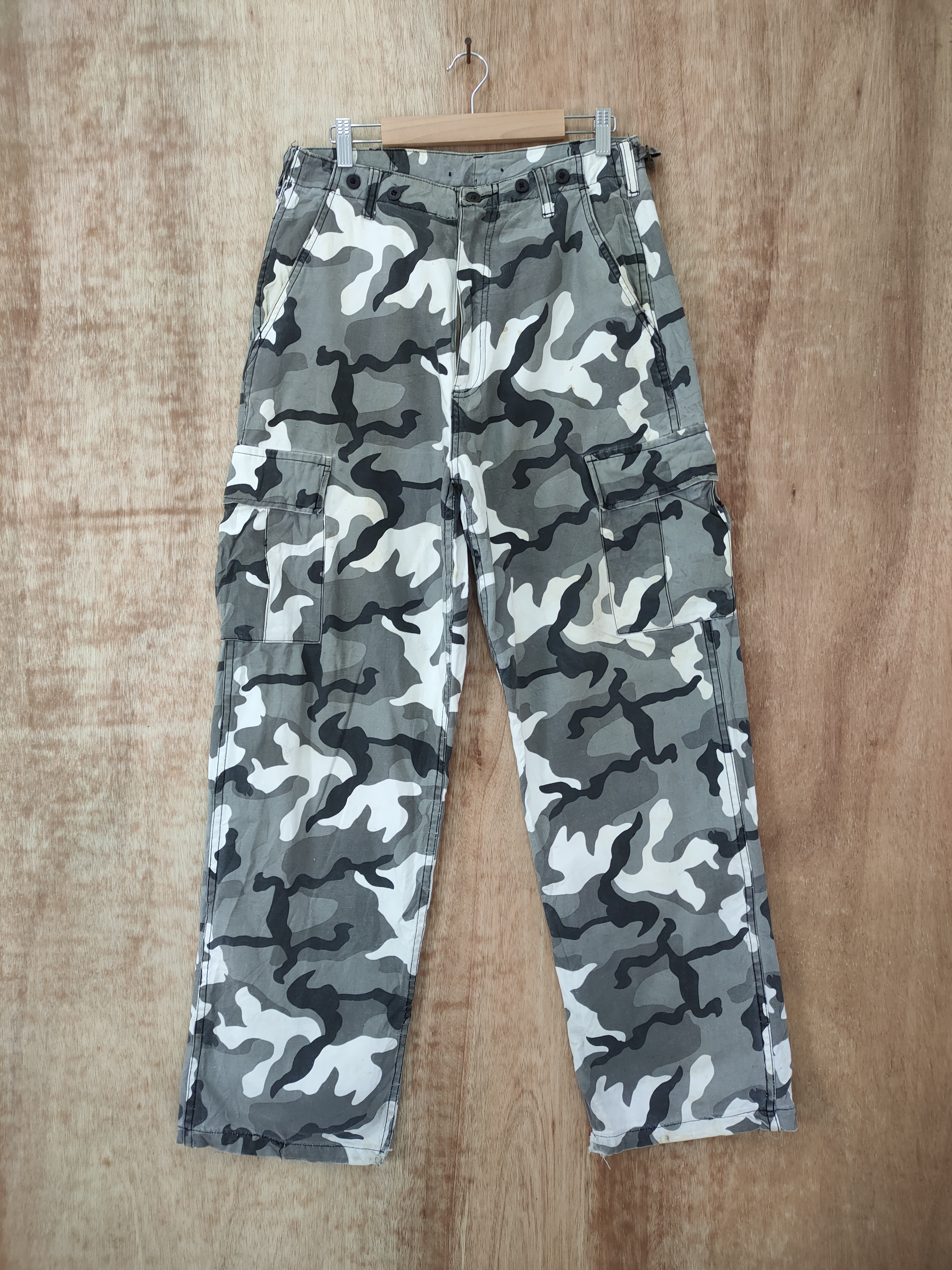 Military - DOG HOUSE CAMO FADED CARGO PANTS - 1