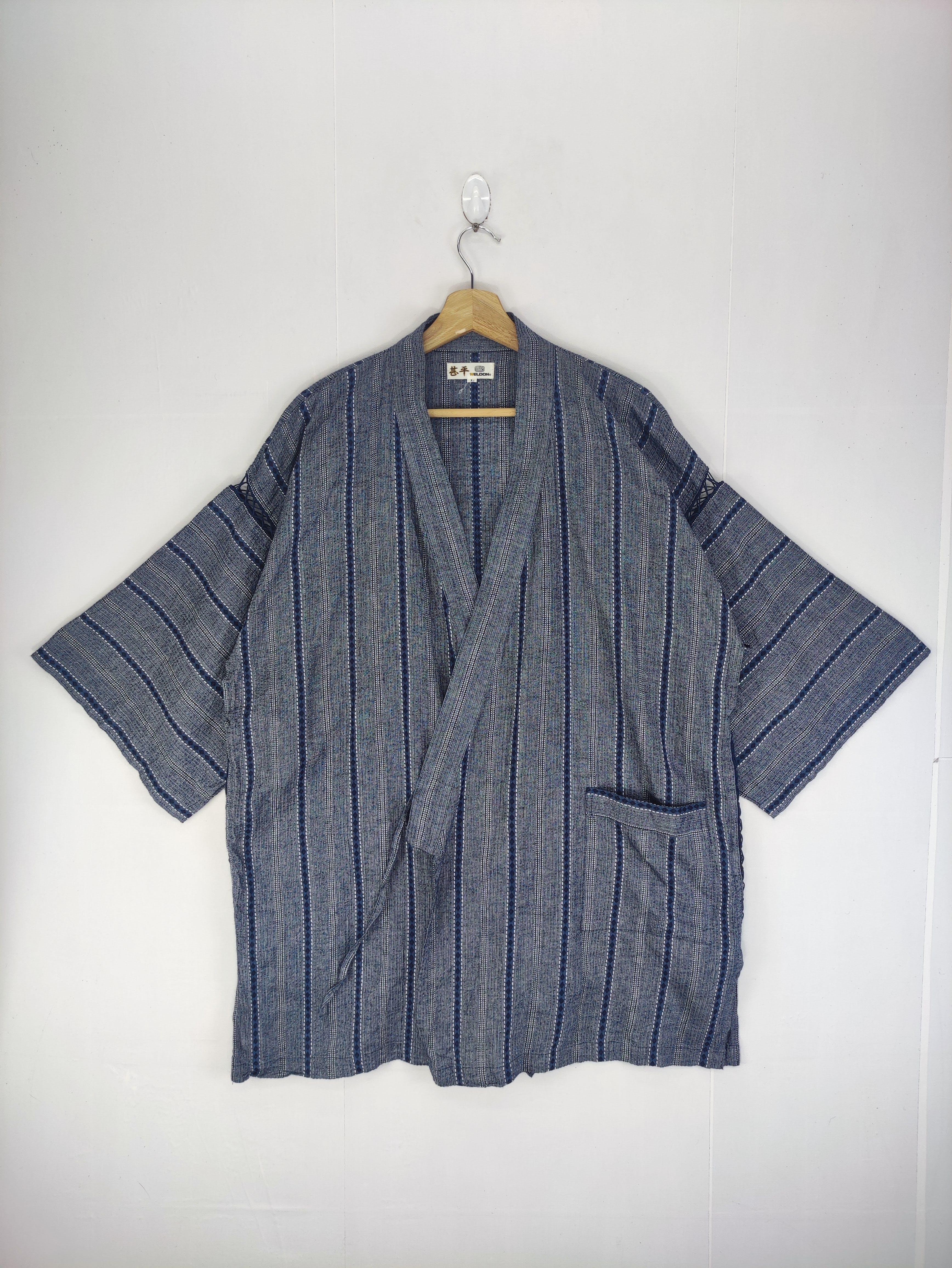 Komono - Vintage kimono Cardigan Striped Weldon - 1