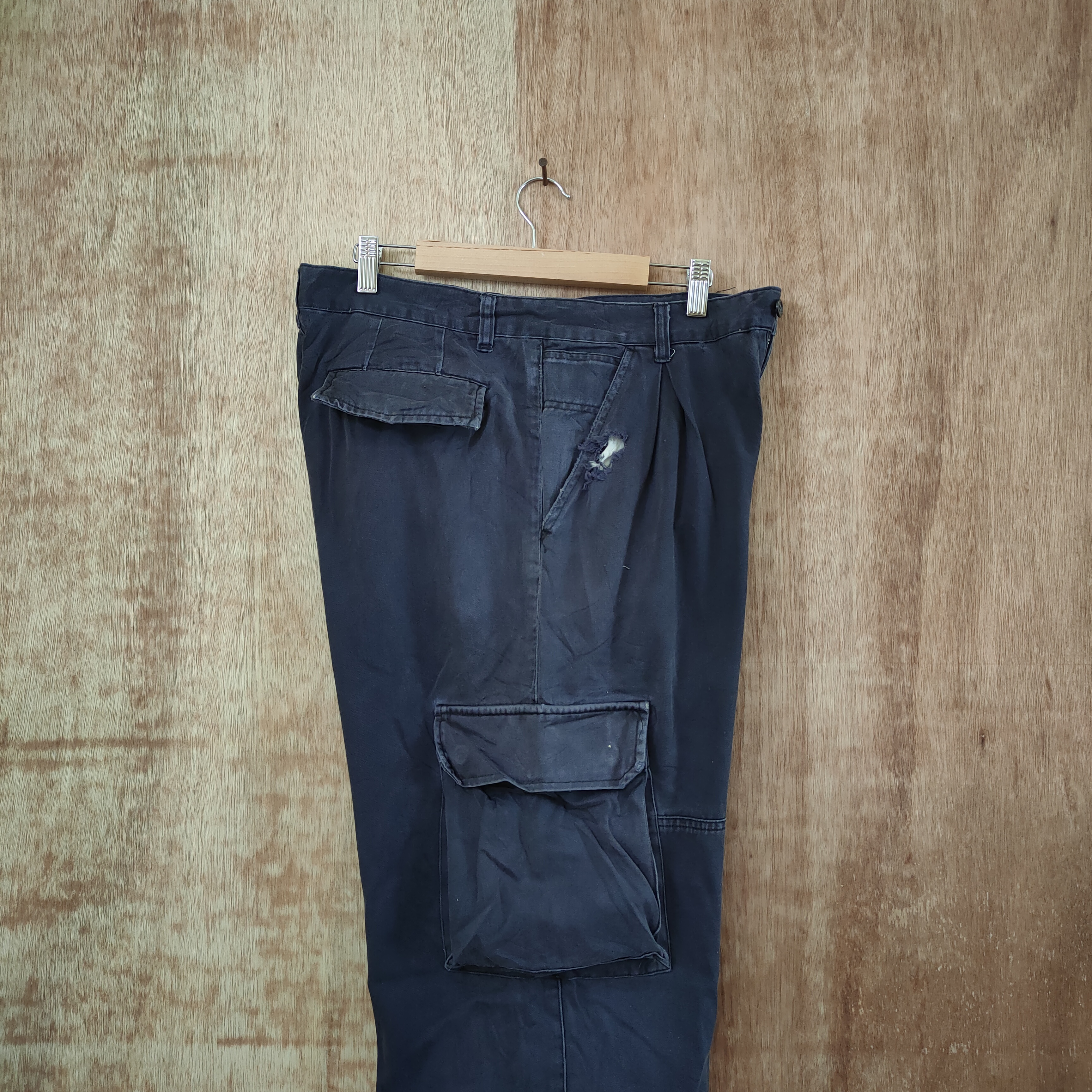 Vintage - NAVY WORKWEAR CARGO PANTS - 11