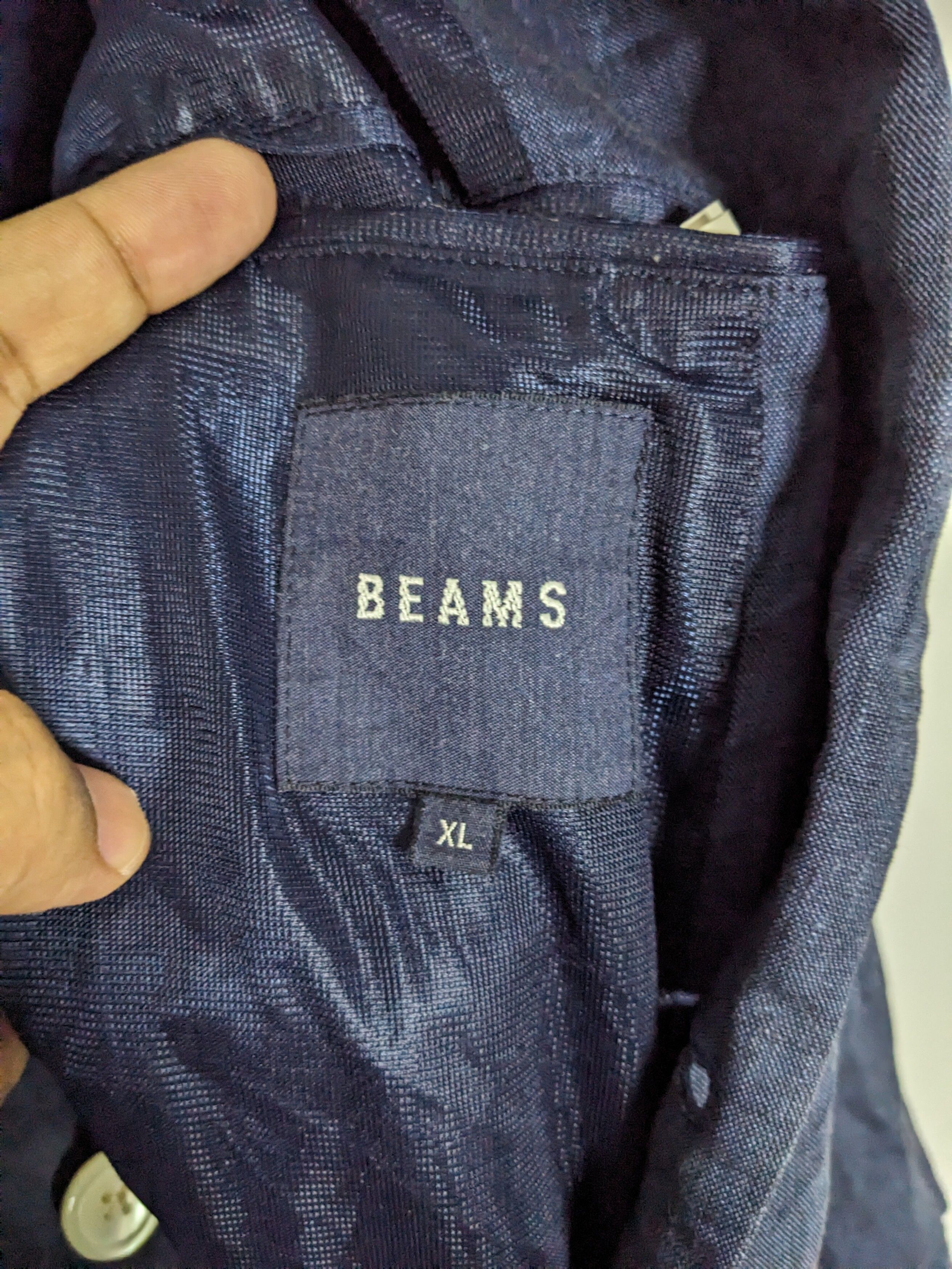 Vintage Beams Japan Linen 2-button Mens Blazer XL Slim Fit - 7