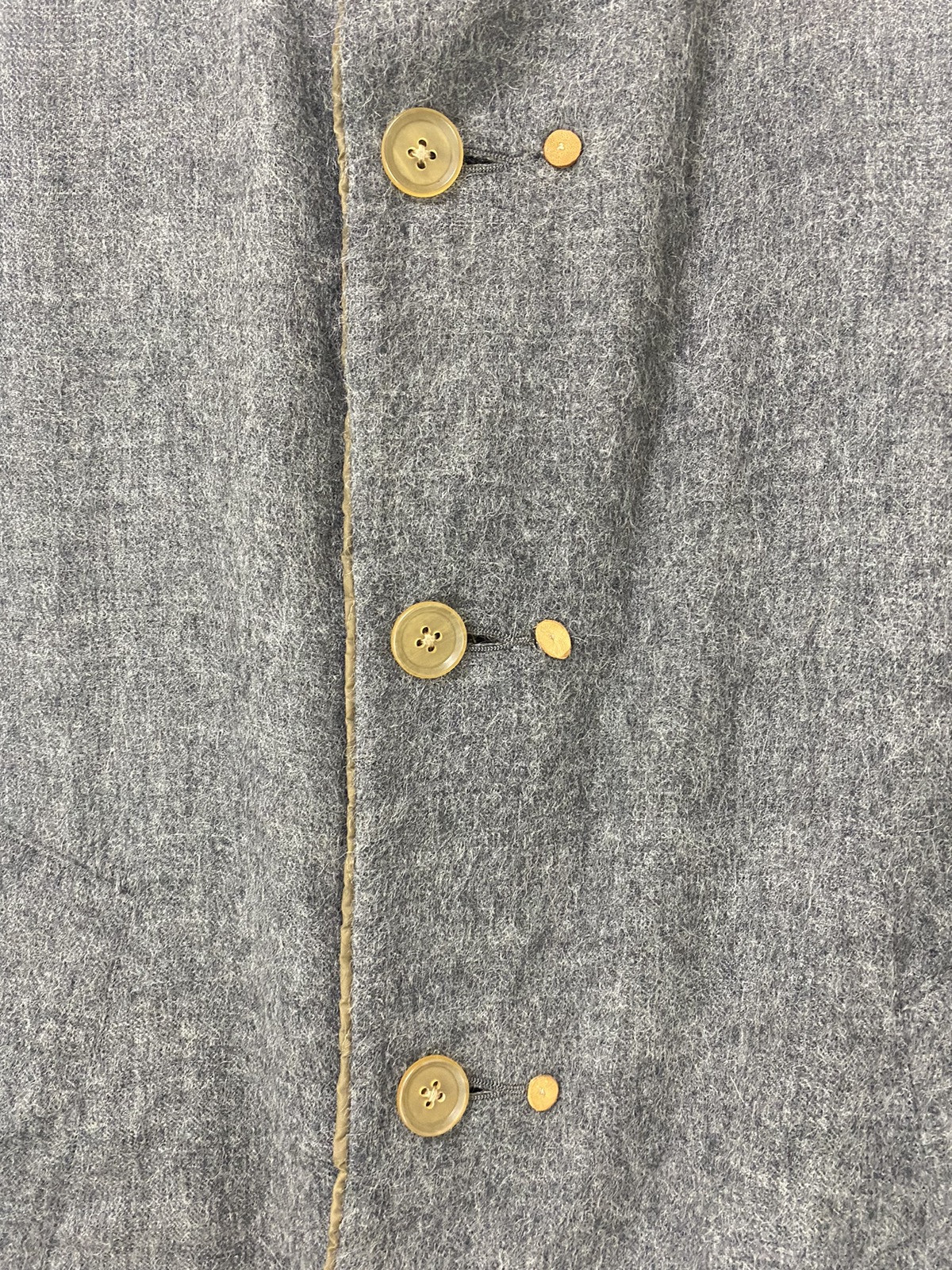 Kolor AW09 Alpaca Wool Long Jacket Quilted Inside Design - 8