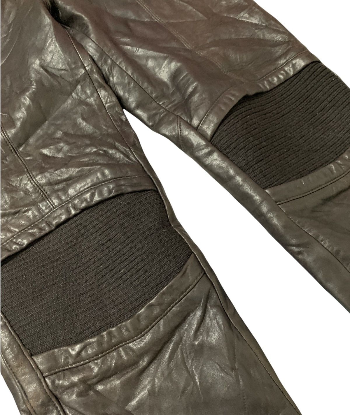 🔥Vintage Issey Miyake Men Sheep Leather Bikers Pants - 5