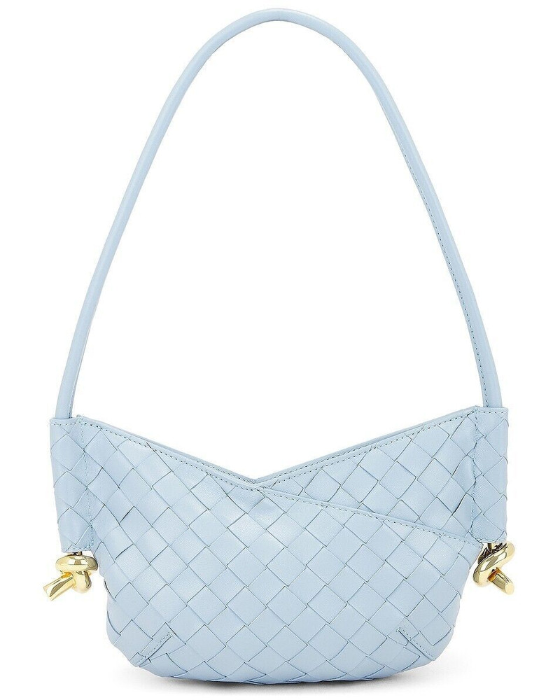 BOTTEGA VENETA Solstice Mini Ice White Shoulder Bag - 1
