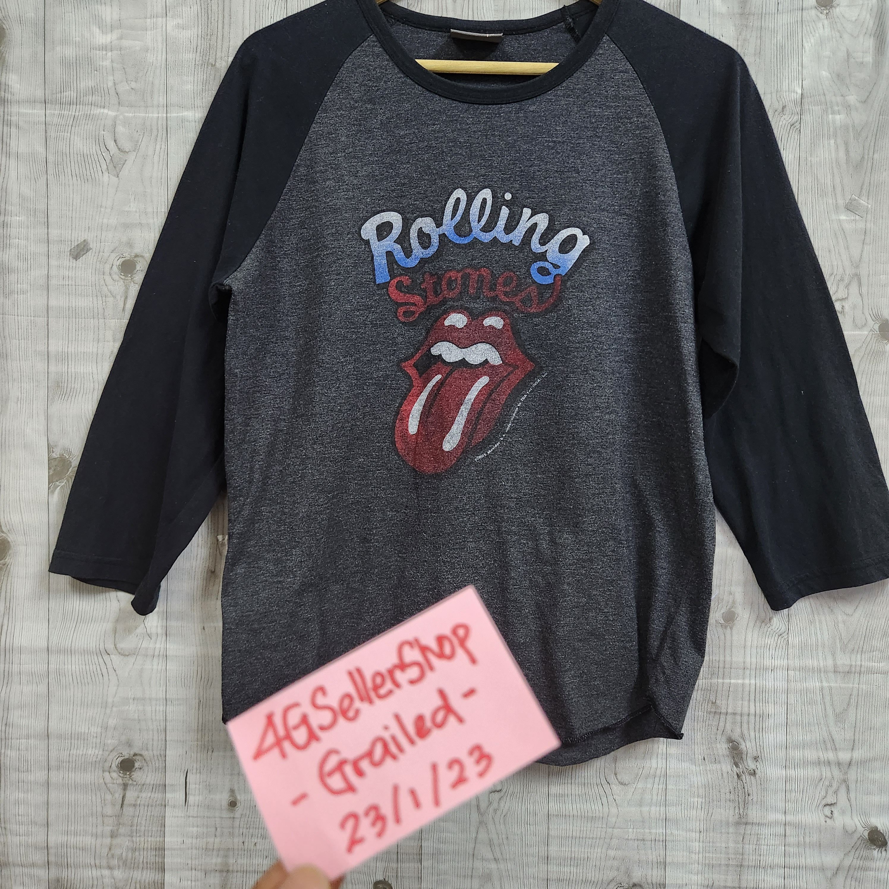 Vintage 2005 The Rolling Stones Boot Leg Raglan TShirt - 18