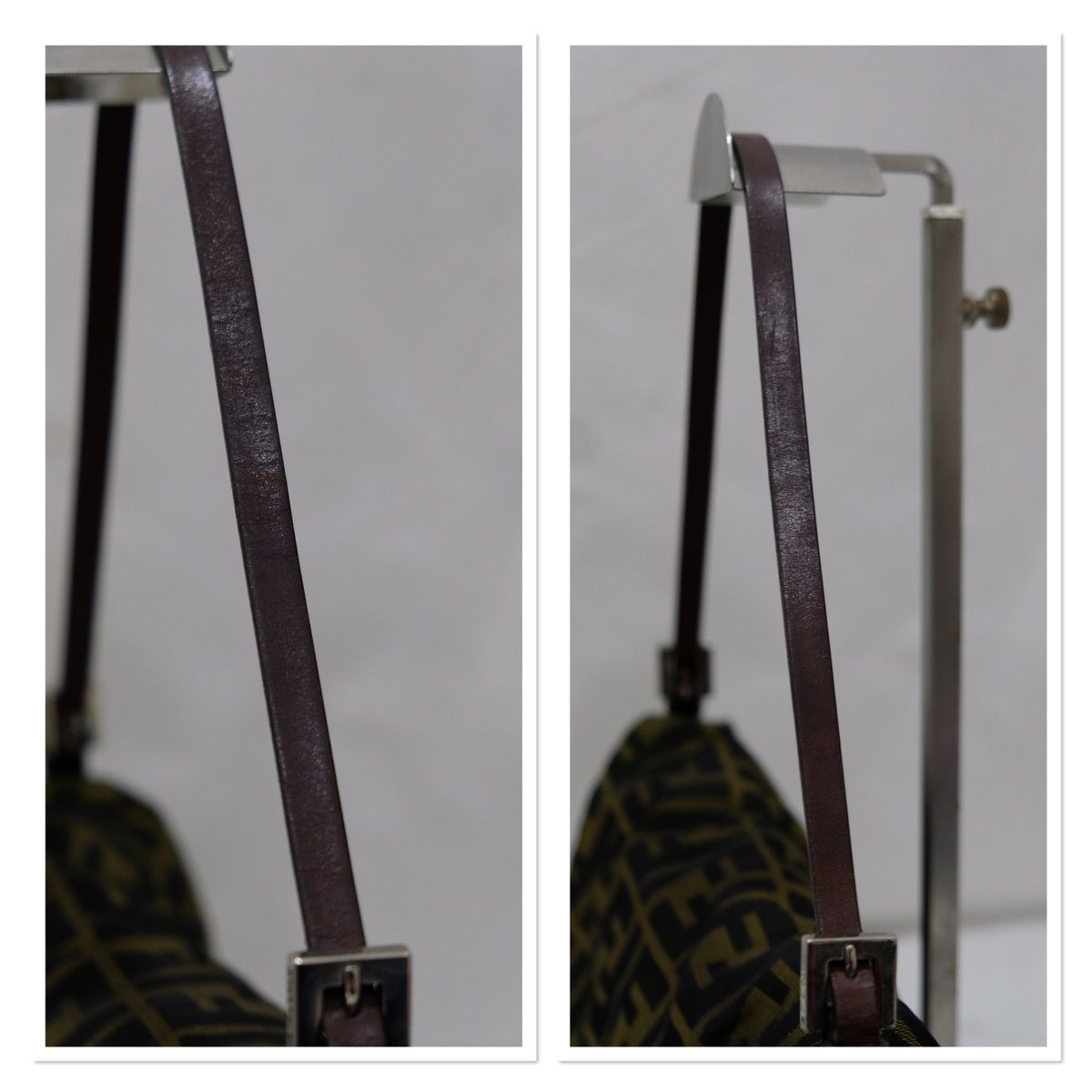 Authentic vintage Fendi Zucca handbag. - 9