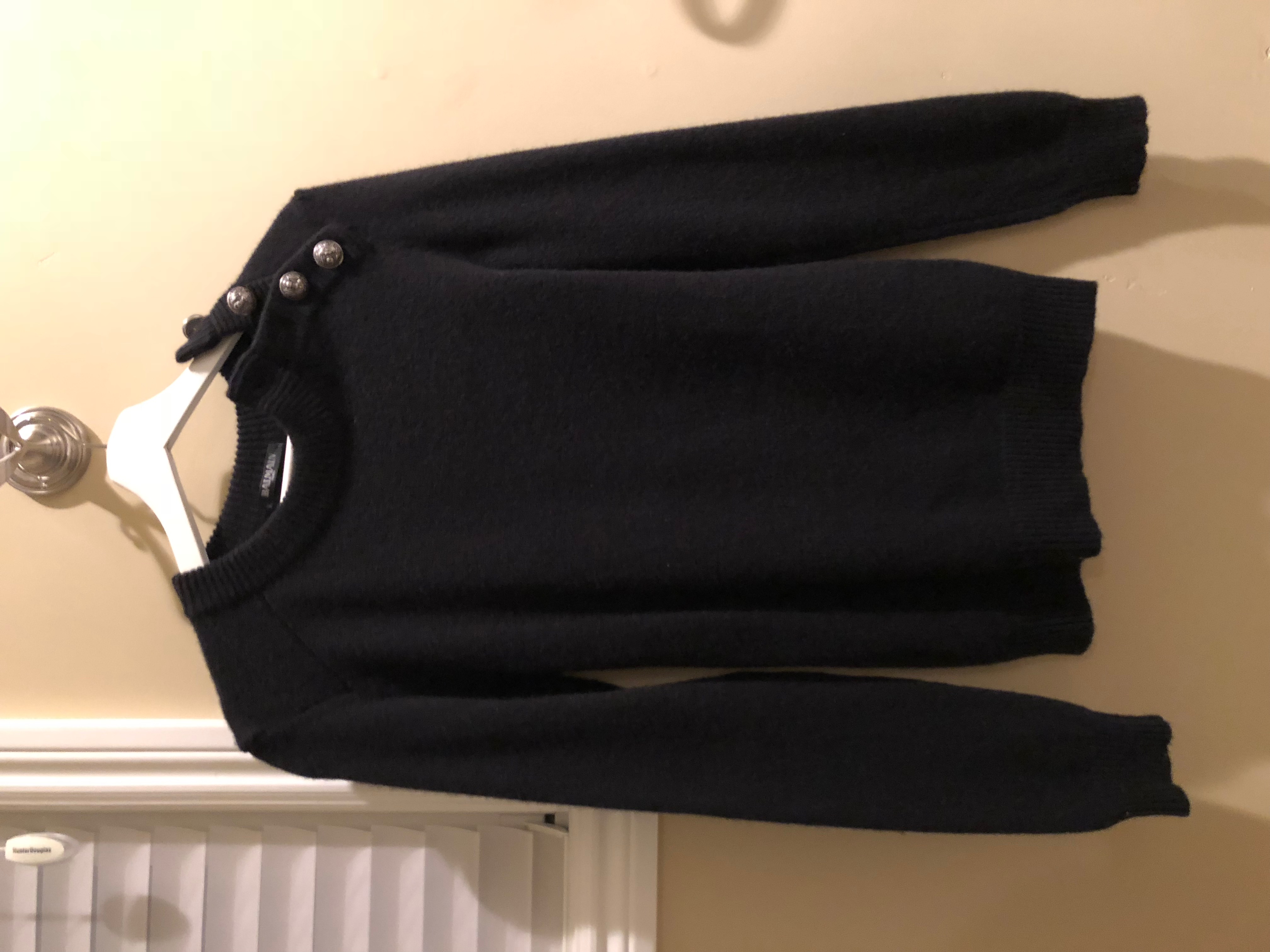 Black Cashmere Sweater - 1