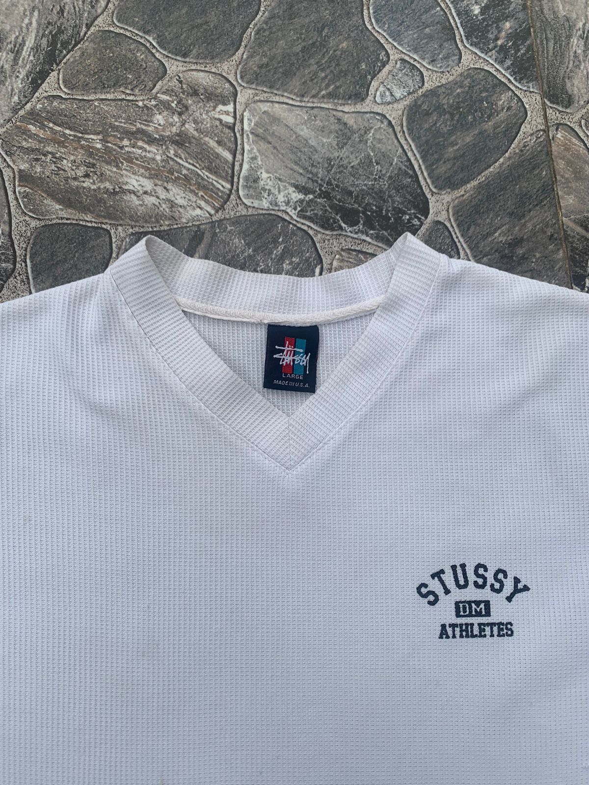 Vintage - Stussy DM Atheletes jersey white - 2