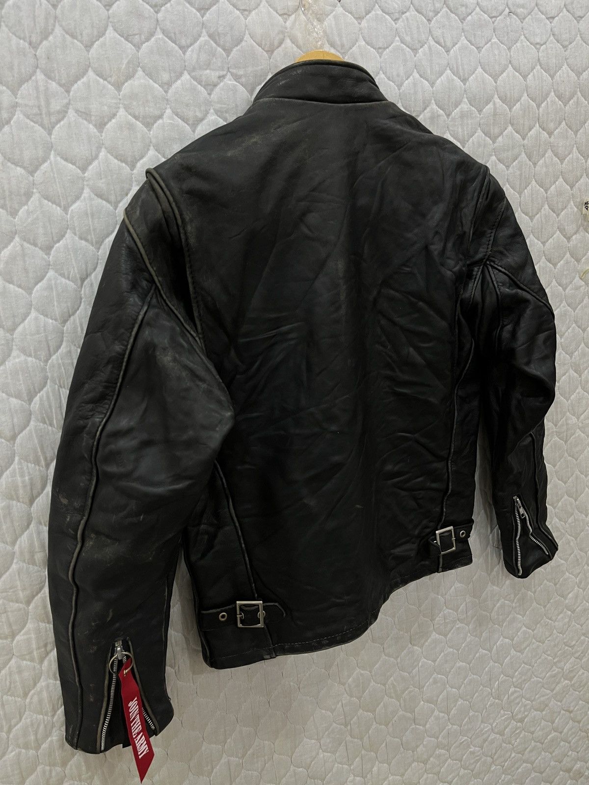 (Ttt). SCHOTT LEATHER RIDER JACKET - 6