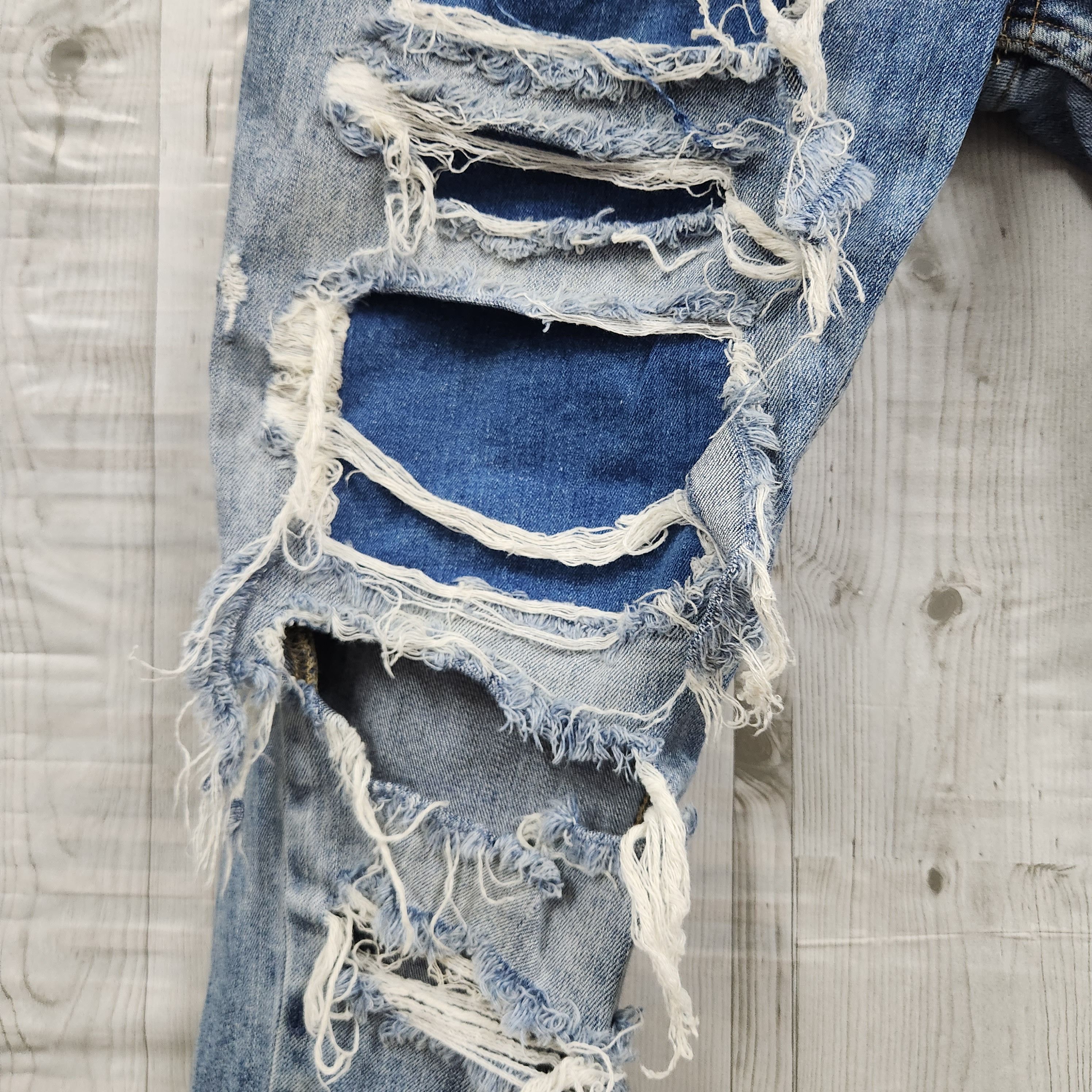 Ripped Denim Distressed Zara Man Jeans - 6