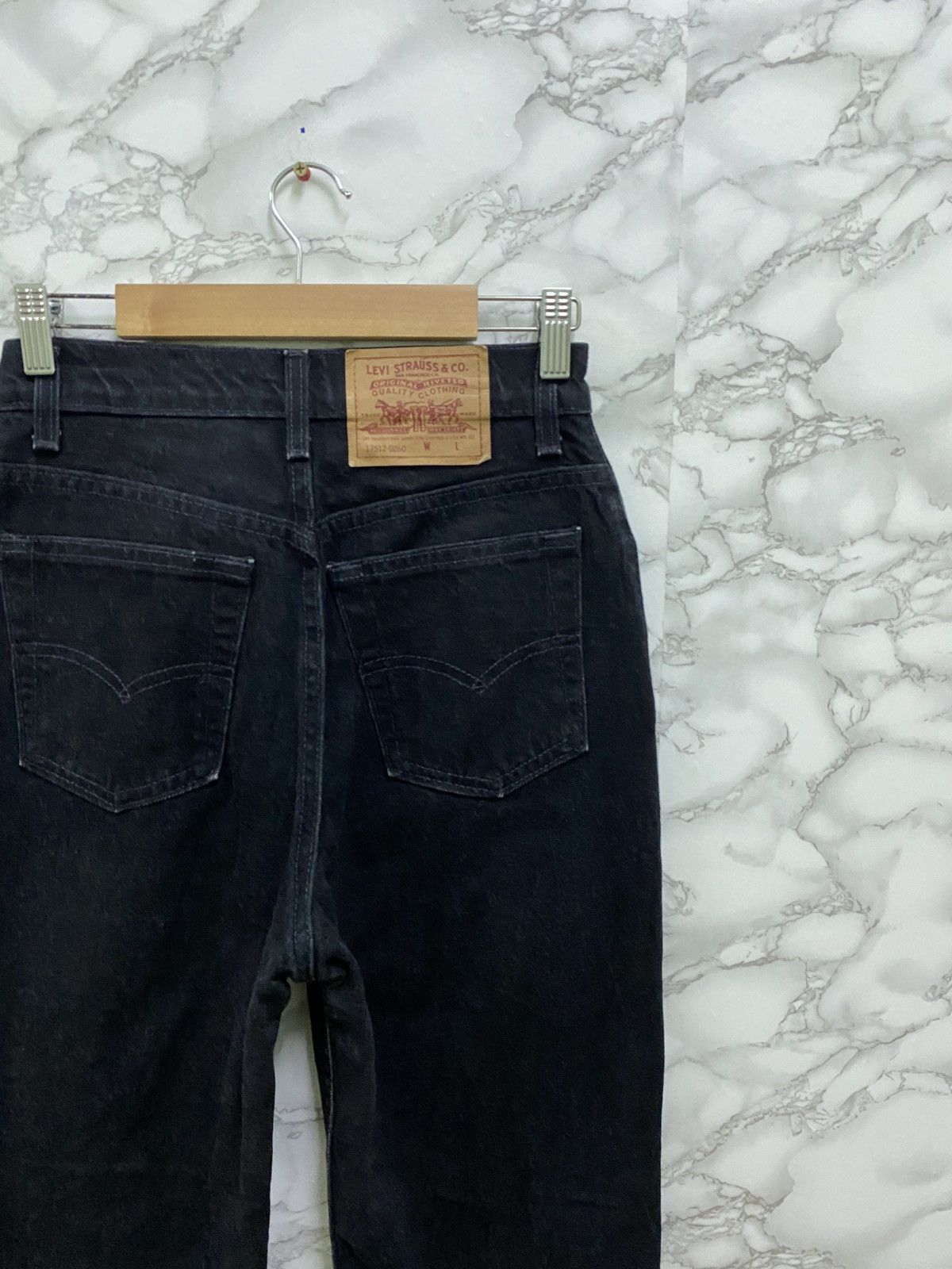 Vintage 90s Levi's Skinny Super Black Denim Jean - 11