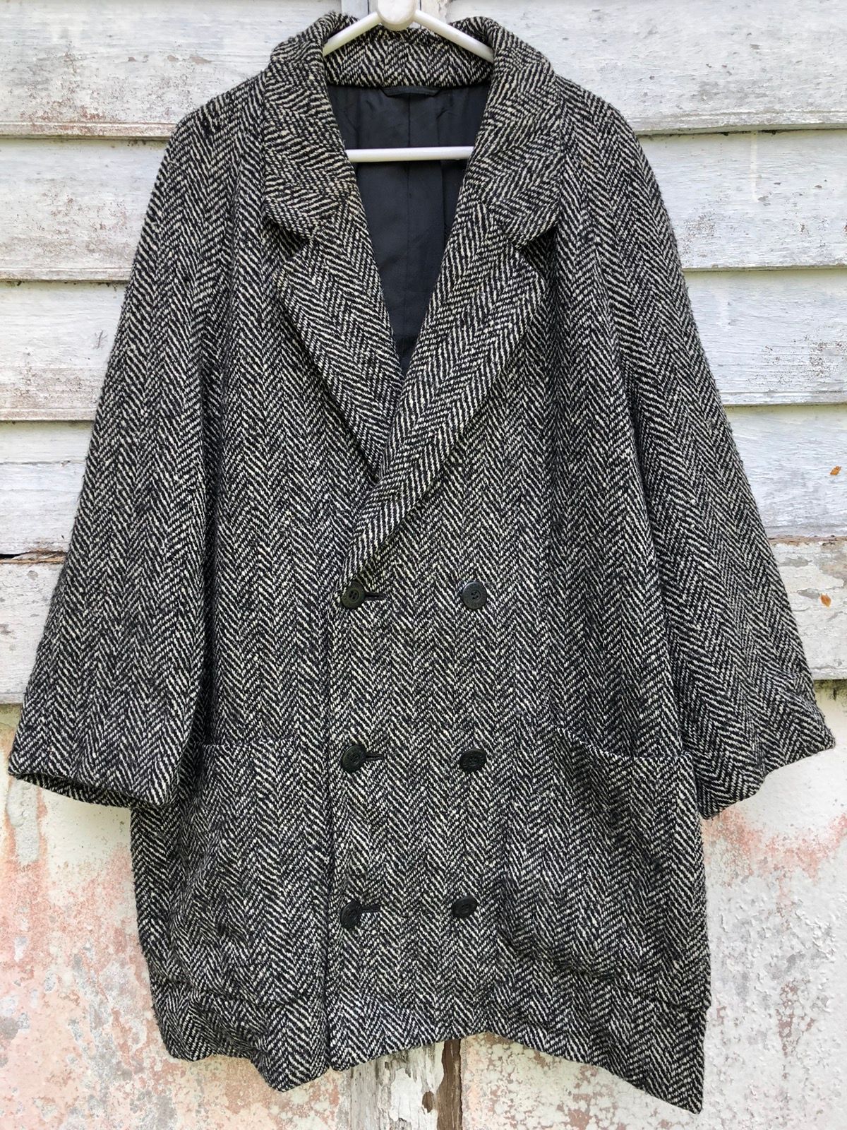 Vintage Givenchy Double Breast Tweed Coat Jacket - 1