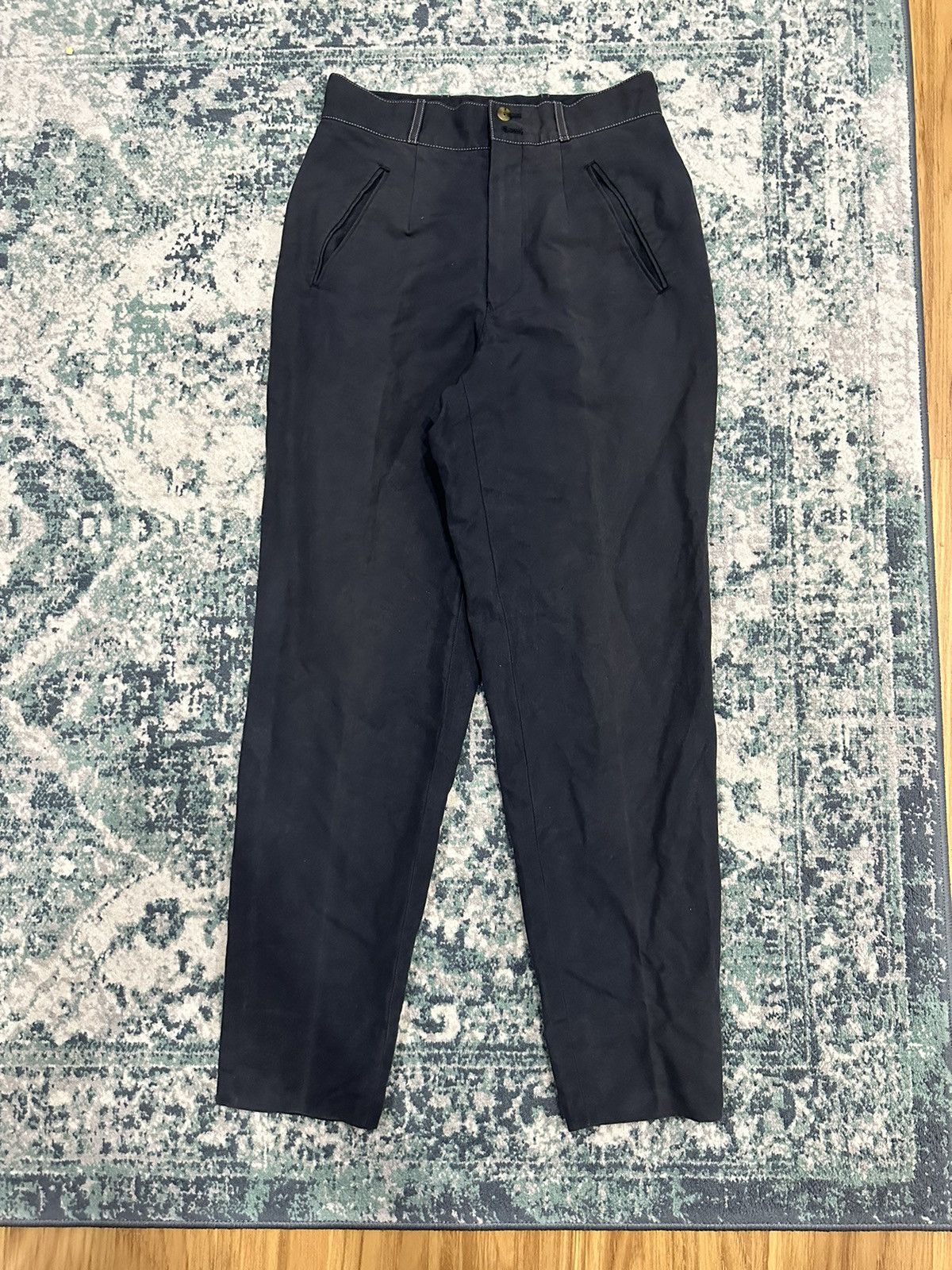 Jean Paul Gaultier Trousers Black Faded Pant - 3