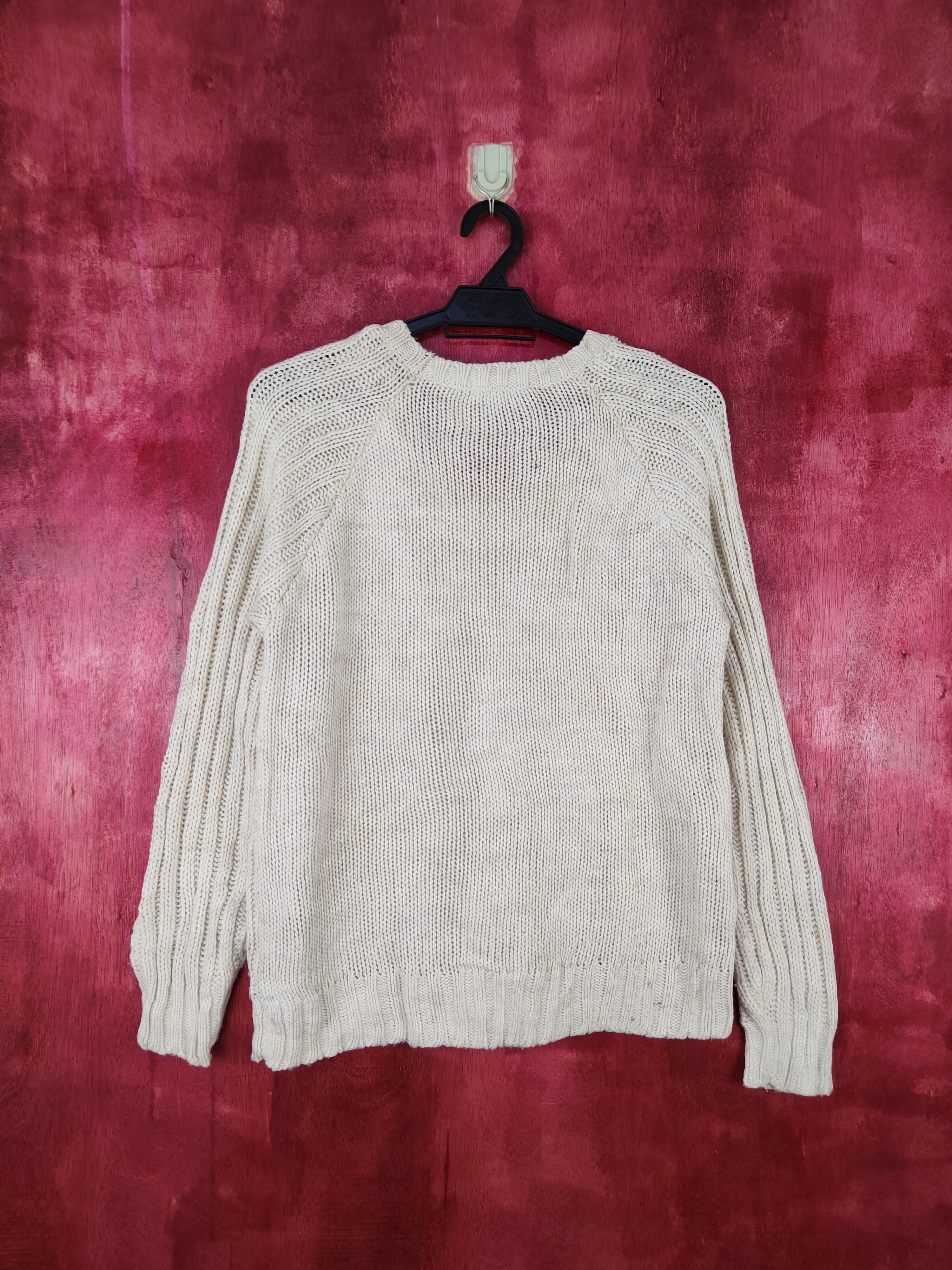 Japanese Brand - Archives White Knitwear Sweater Damage With Stain - 7