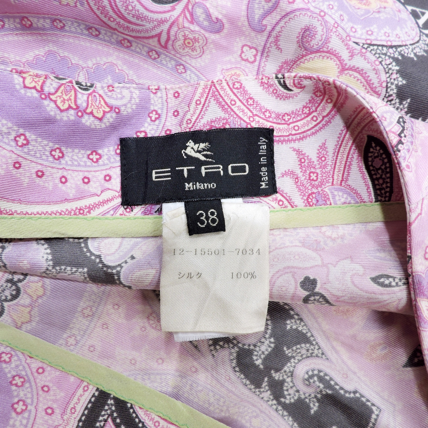 ETRO SILK PAISLEY MINI SKIRT - 3