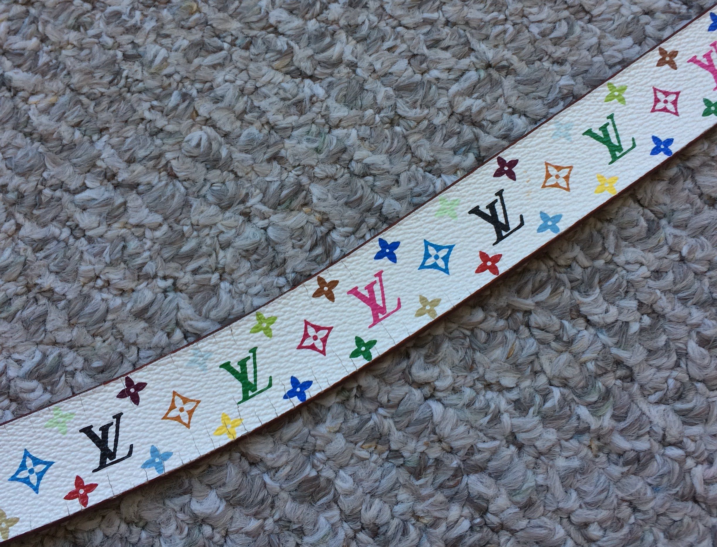 S/S 2003 Louis Murakami Multicolor Monogram Belt - 4