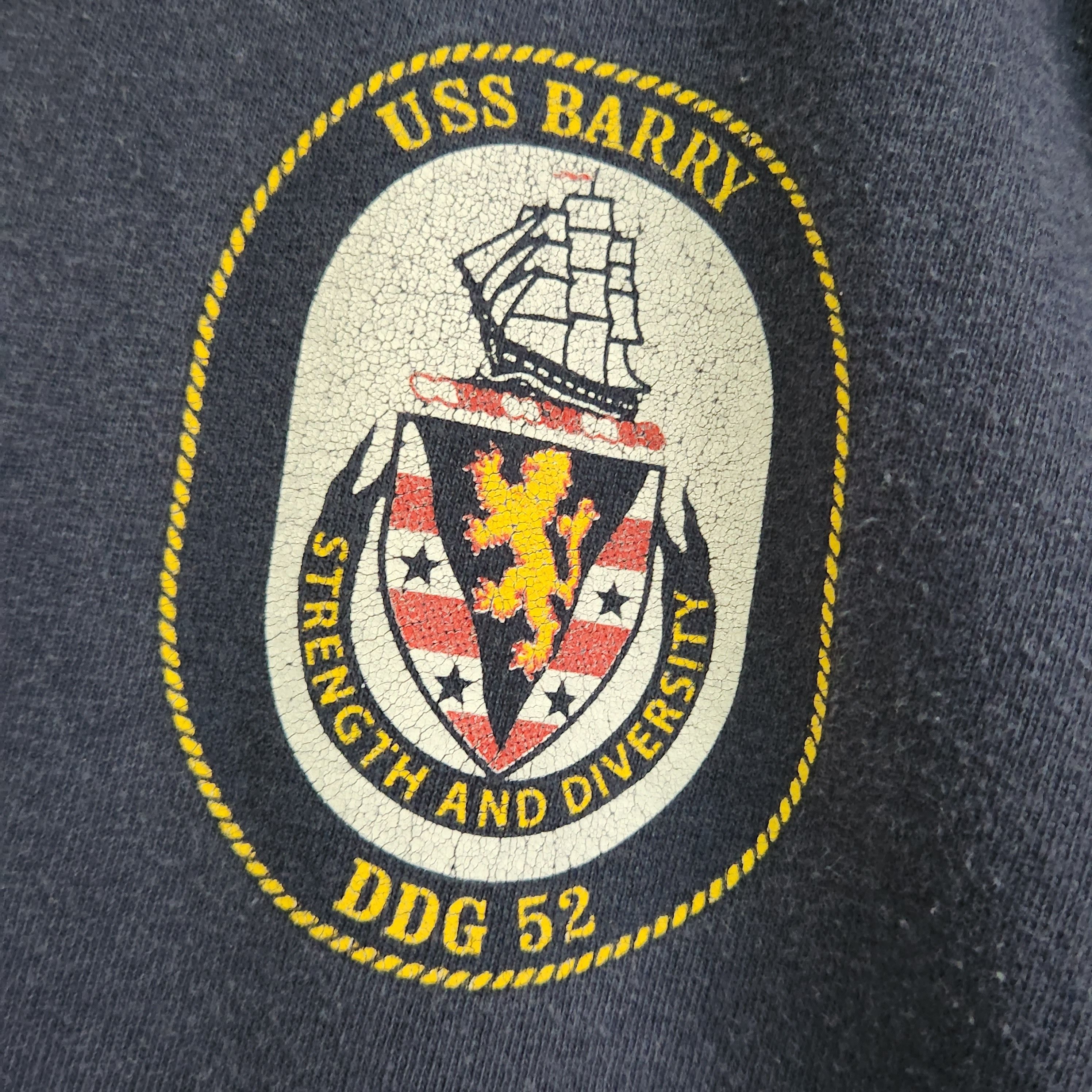 Vintage Y2K USS Barry DDG 52 Nice Printed TShirt - 6