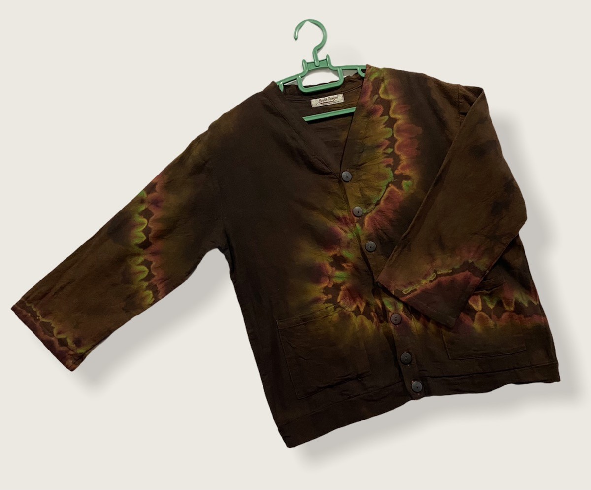 Handmade - Batik Design Button Up Shirt ( Handmade Tie Dye) - 8