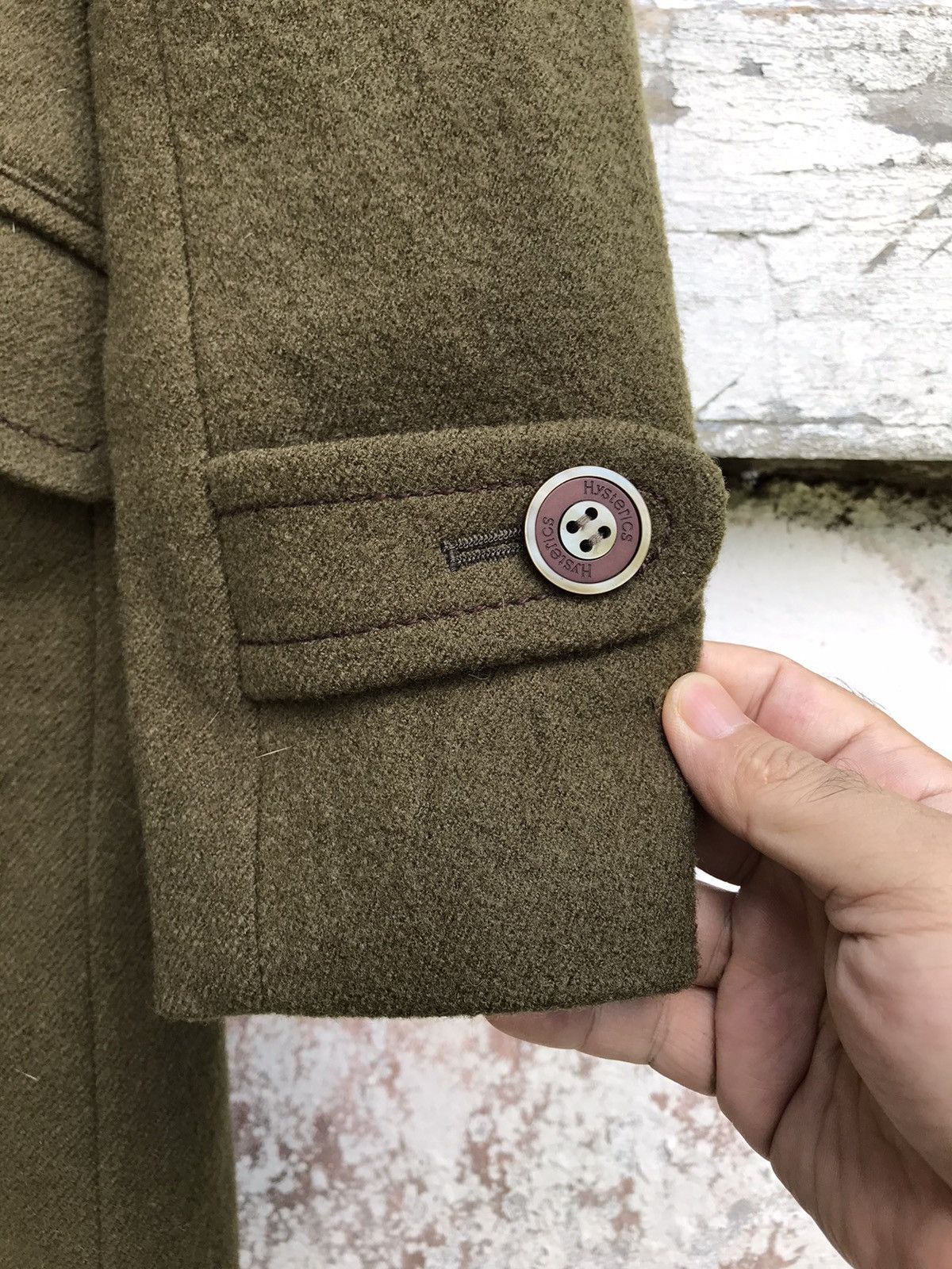 Hysteric Wool Asymmetrical Button Coat - 8