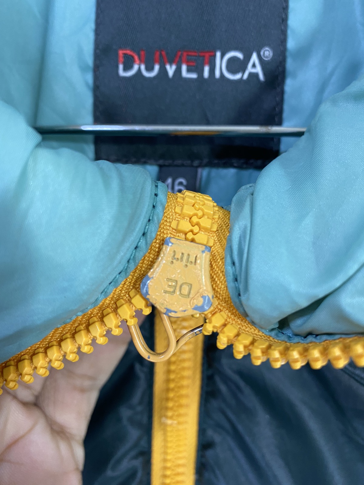 Duvetica Dionisio Green Yellow Down Jacket Fullzipper Design - 8