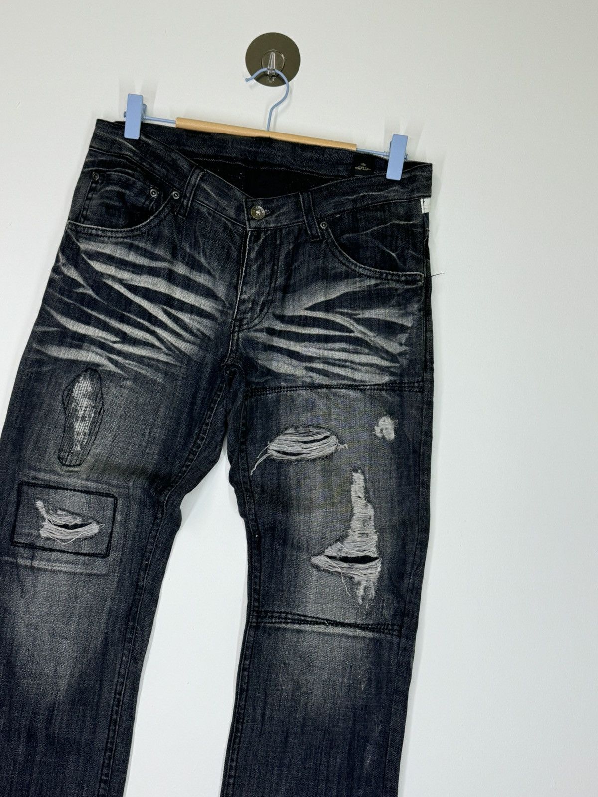 If Six Was Nine - SEMANTIC DESIGN DISTRESSED ACID WASH UNDERCOVER PUNK DENIM - 5