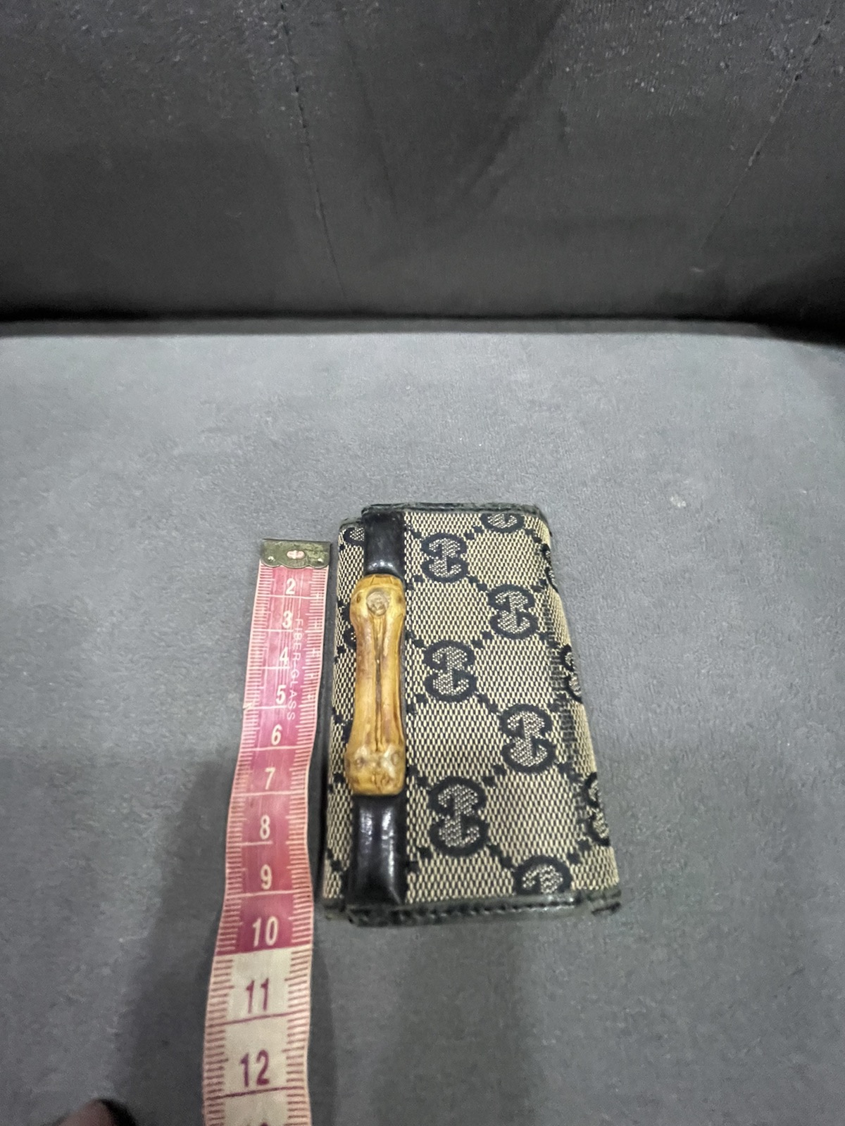 Authentic GUCCI GG Bamboo Key Case Holder - 10