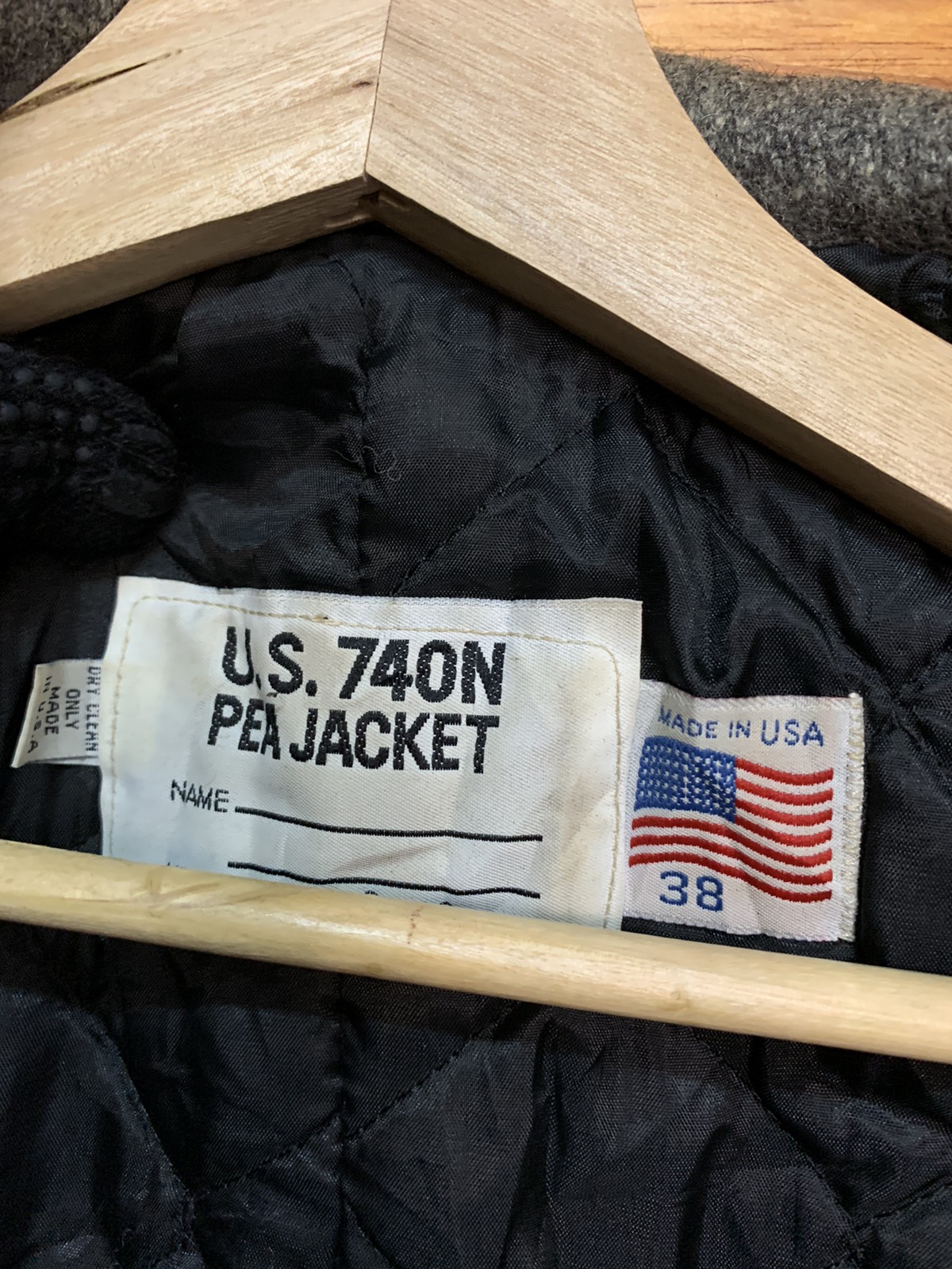 Vintage Schott Us 740N Pea Jacket Made In USA - 7