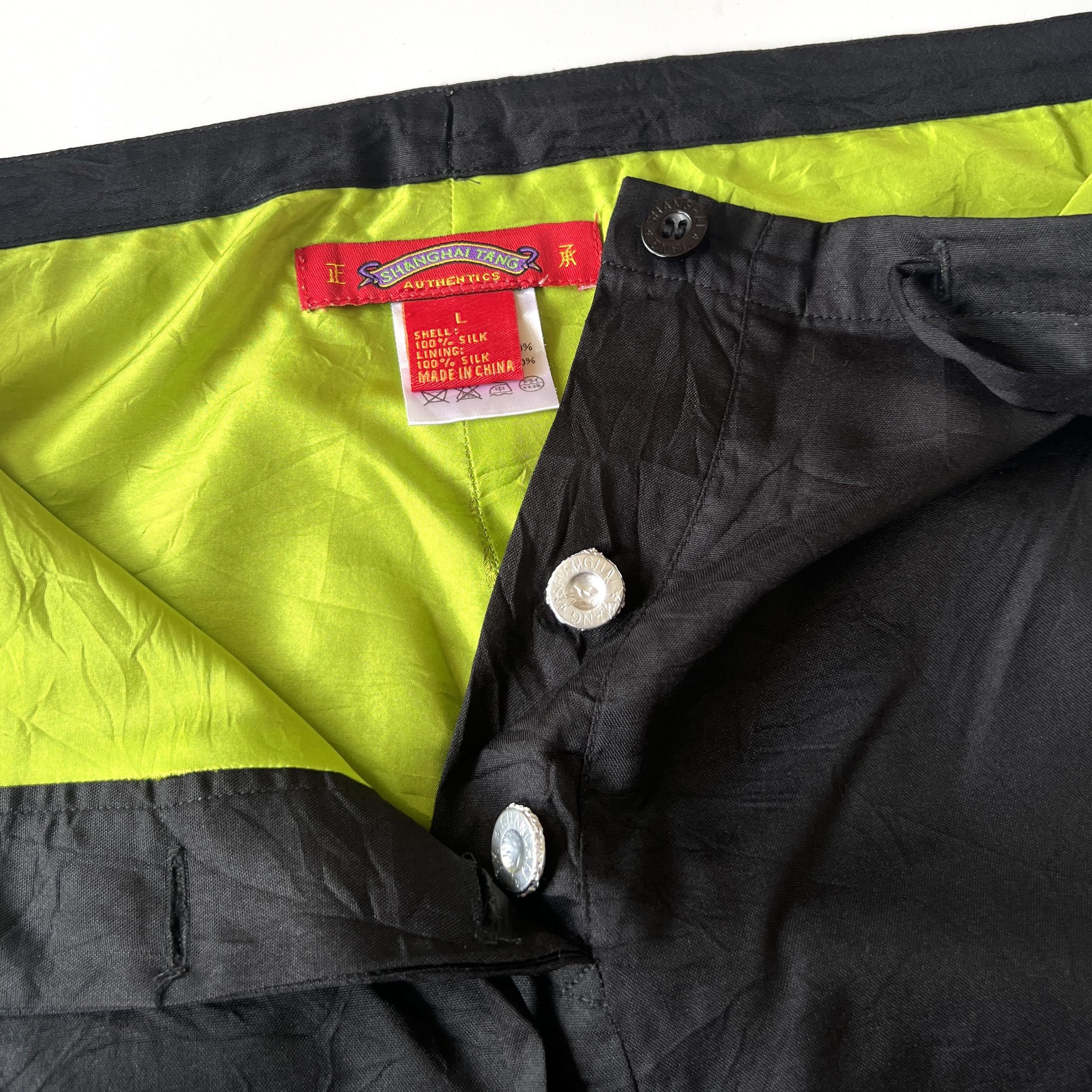 Shanghai Tang Black Kangfu Style Pants - 4