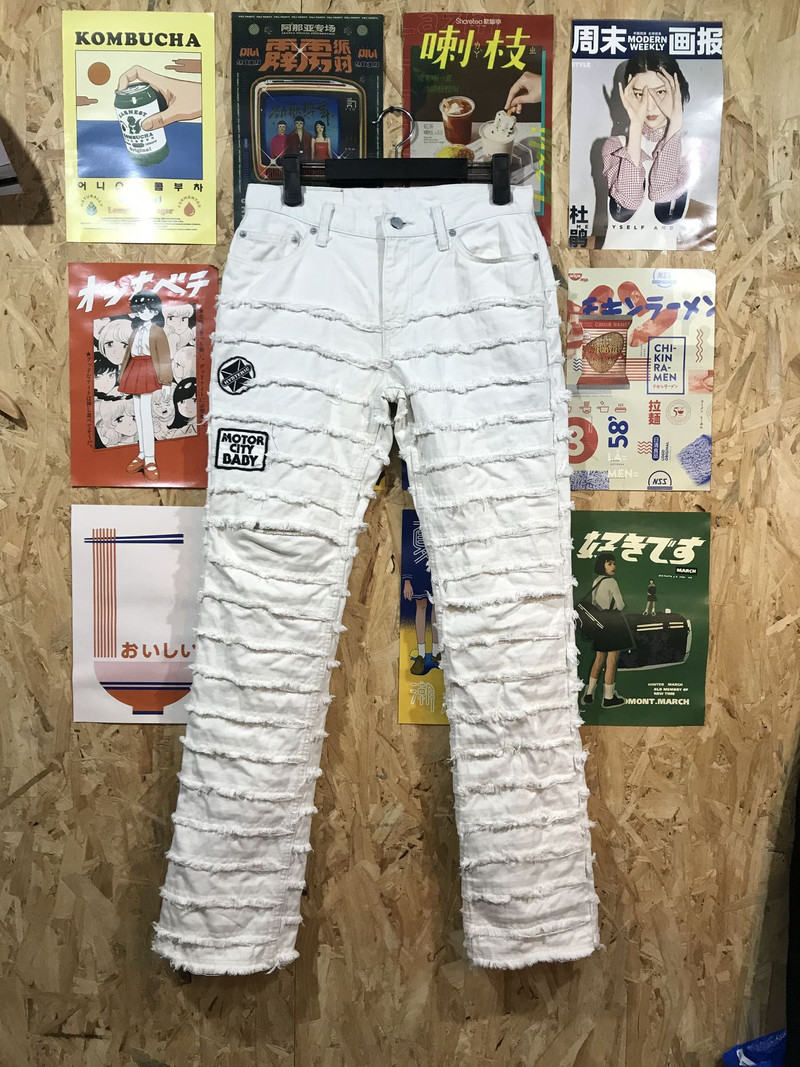 Hysteric Glamour Kinky White With Patches Pants - 1