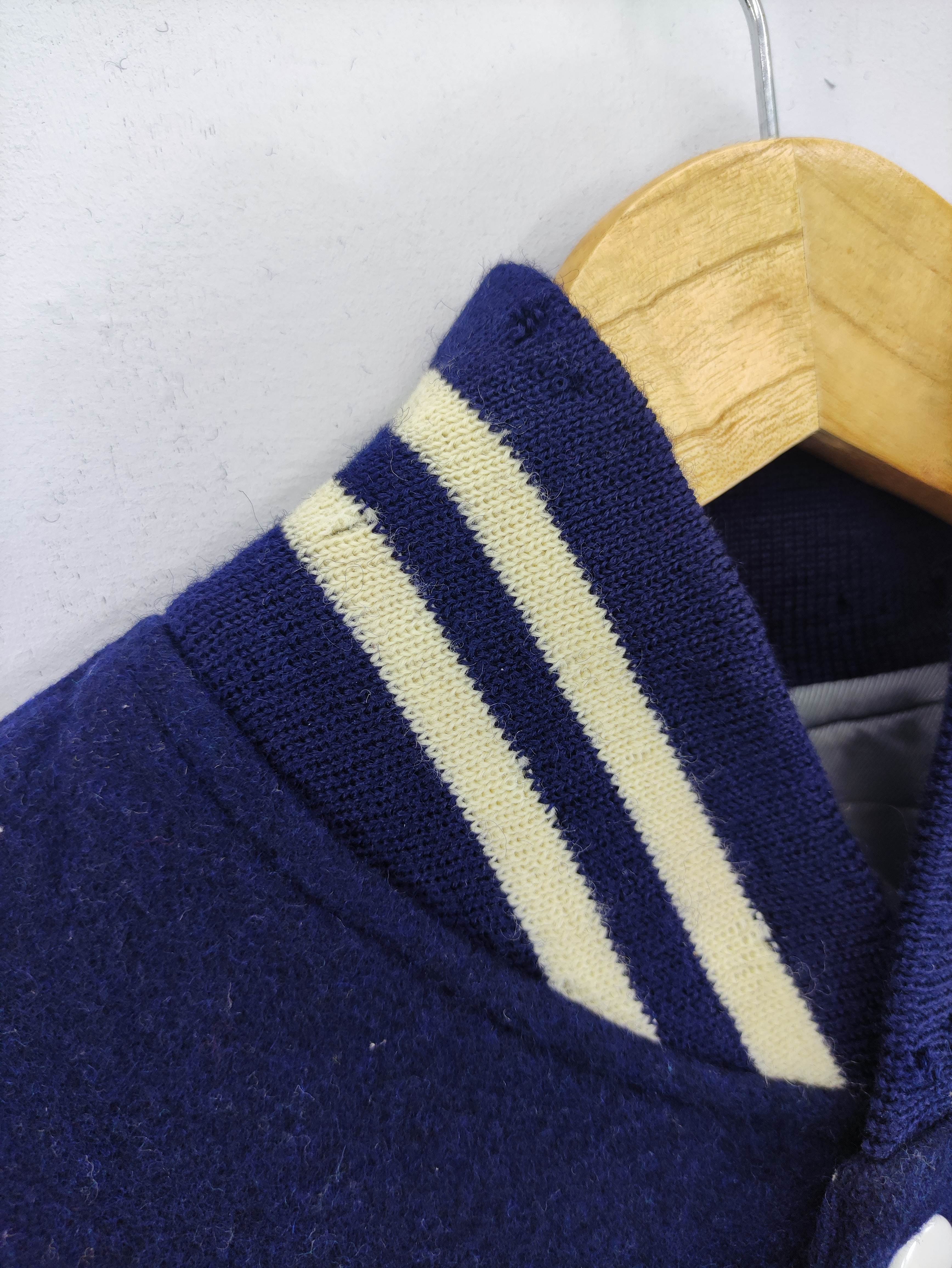 Vintage Chuo Sports Varsity Wool Jacket Snap Button - 3
