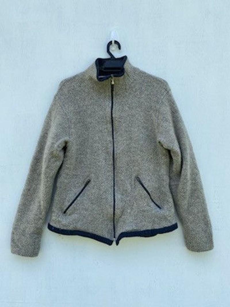 ITALY DESIGNER GABRIELLA FRATINNI SPA ZIPPER SWEATER - 1
