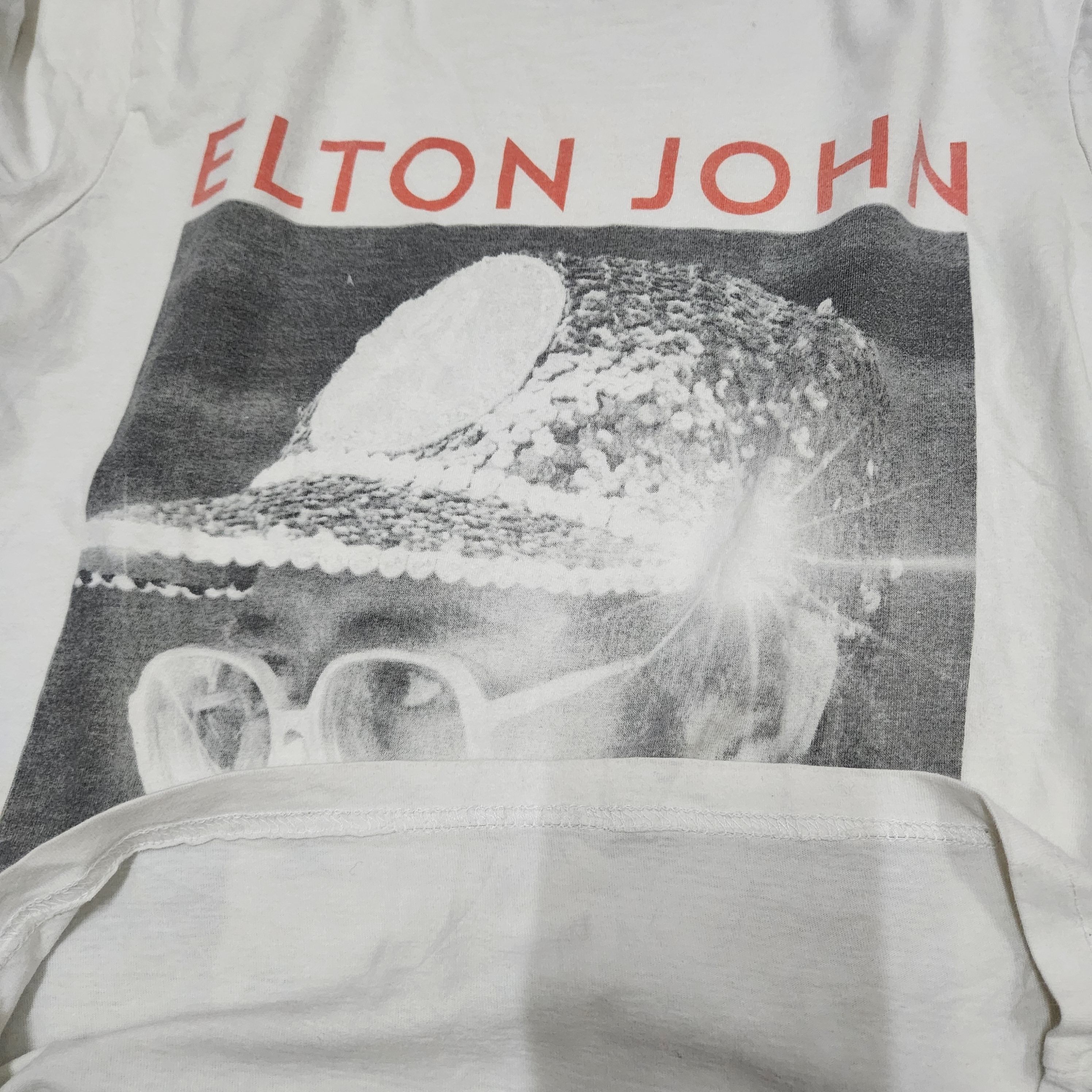 Band Tees - Y2K Steal 🌟 Elton John Wow White TShirt - 3