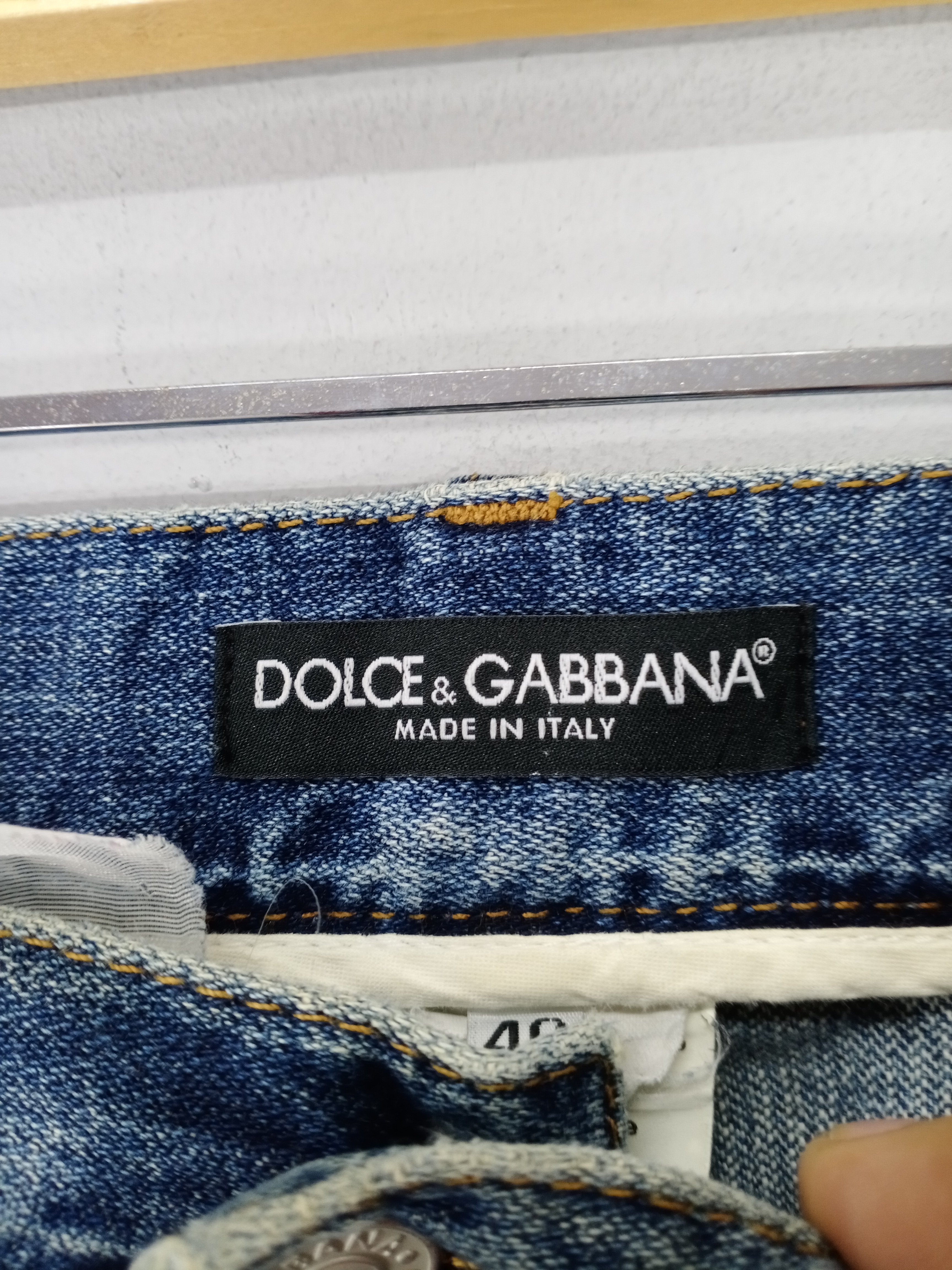 💥RARE💥Dolce Gabbana Medium Wash Distressed Jeans - 5