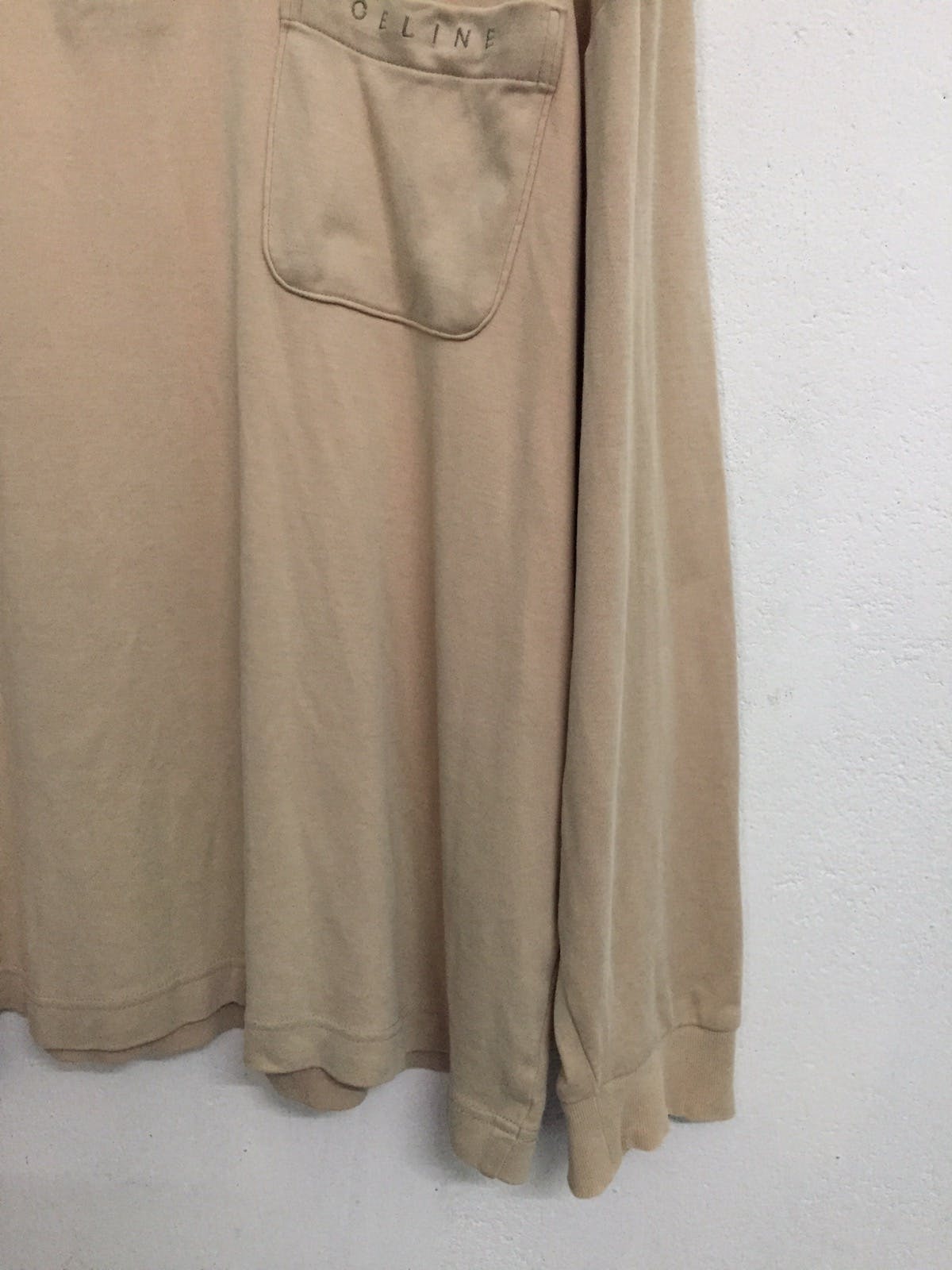 Faded CELINE Button Sweatshirt/Long Sleeve Shirt - 5