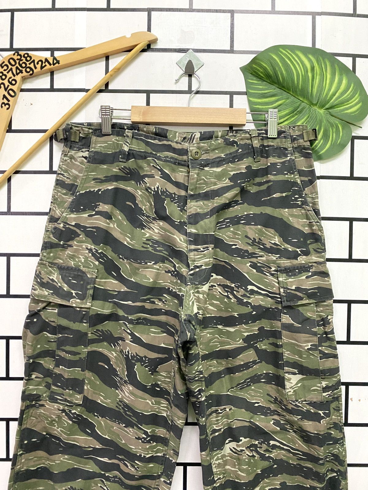 Vintage - Vtg Army Cab Clothing Camo Military Tactical Cargo Pants - 3