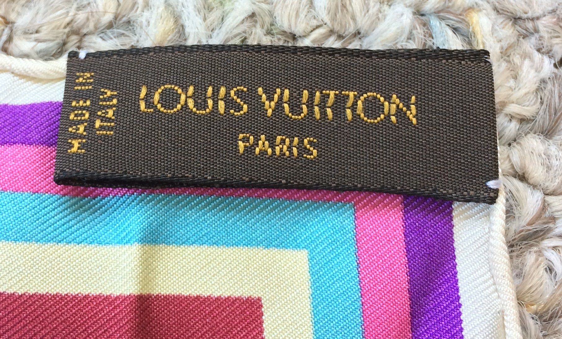 S/S 2003 Vuitton Murakami Multicolor Monogram Silk Scarf - 5