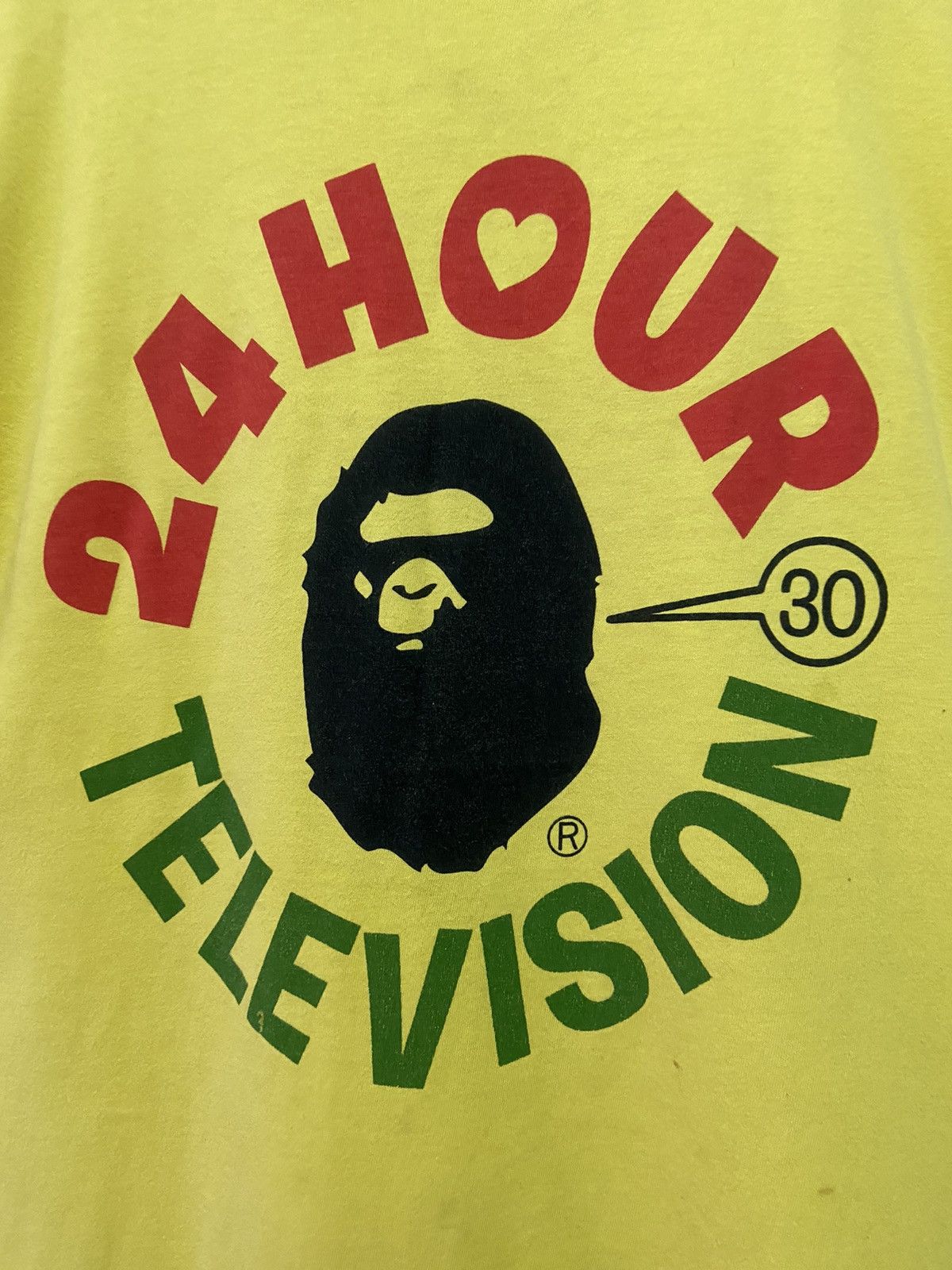 Vintage 90s Bape x 24hour Television 30years Anniversary - 4