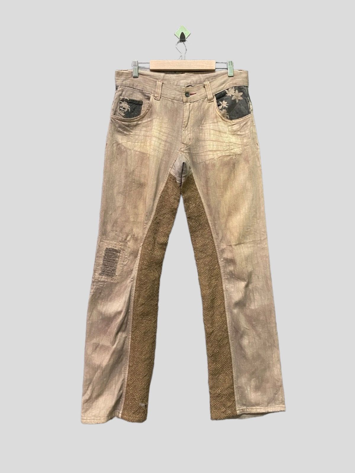 Vintage - Japanese brand Hybrid Sackcloth Distressed Pants - 1