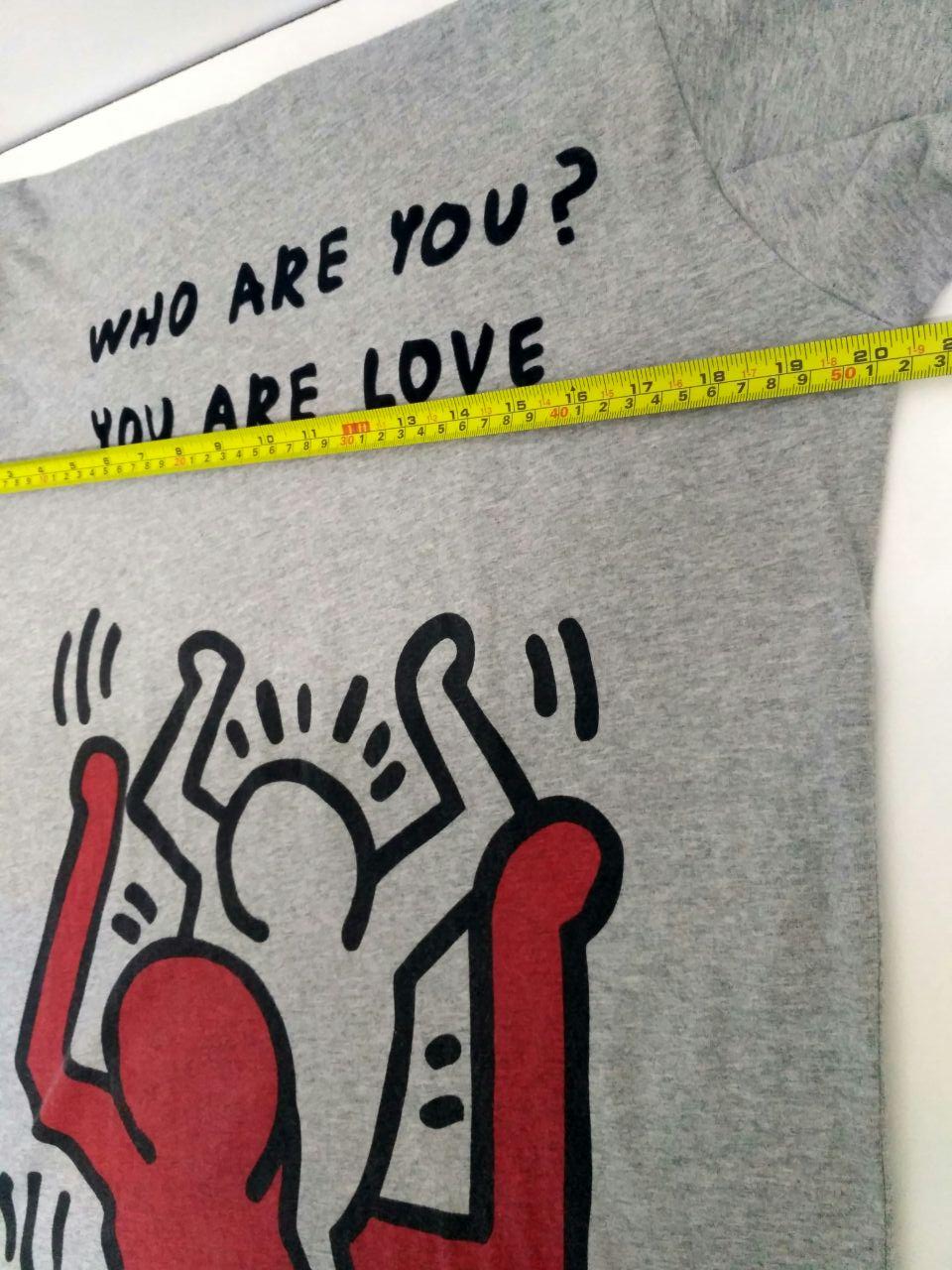 Vintage - Keith Haring Pop Art Tees Big Graphics Who are you? - 5