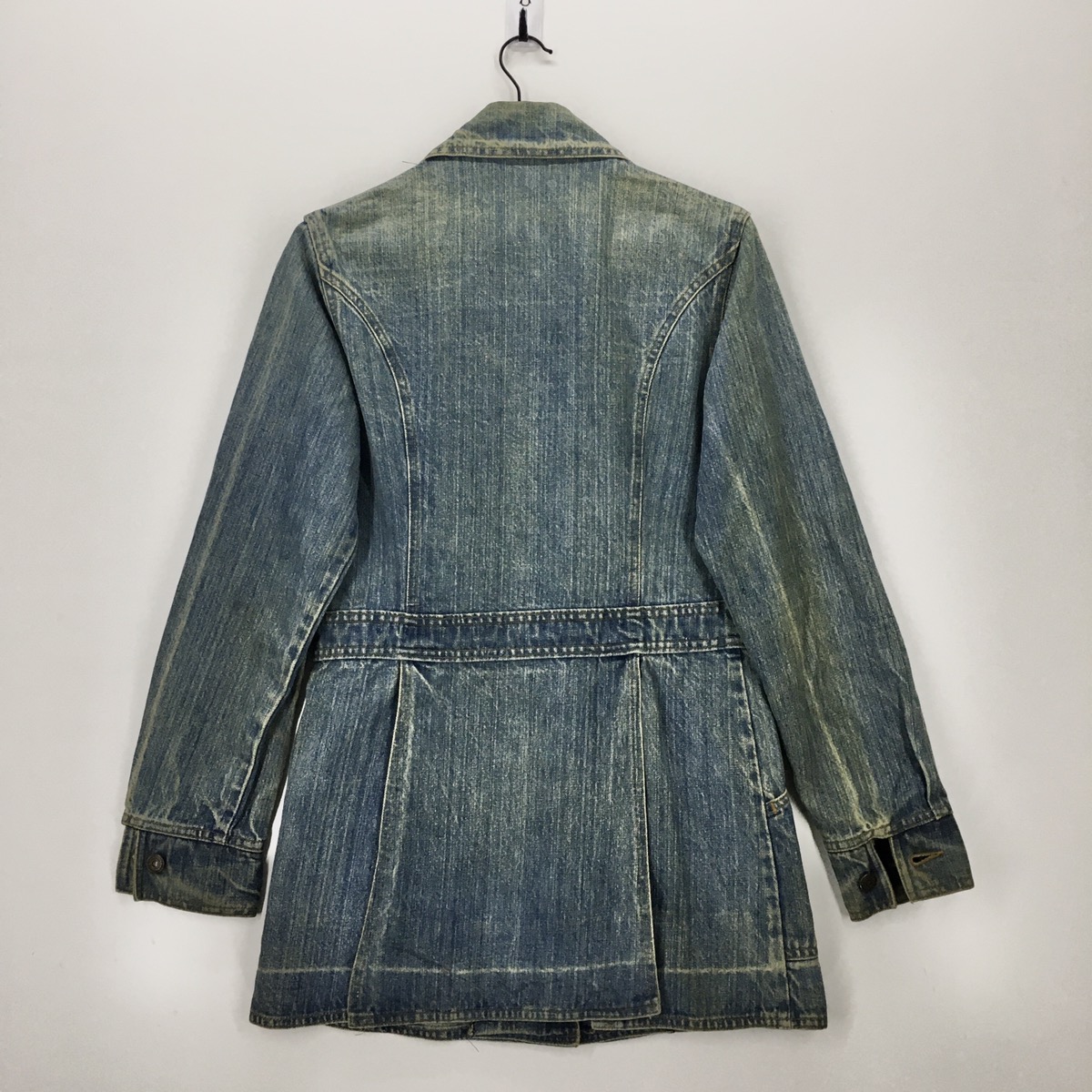 Vintage Levi’s Long Denim Fishtail Jacket - 10