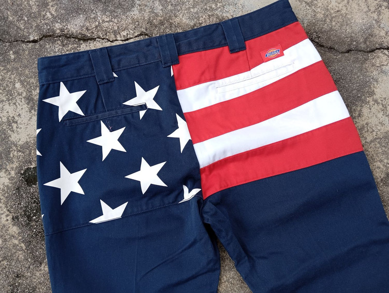 Dickies 🛠️ Star & Stripe Pants 🇺🇸 USA Flag Workpants - 1