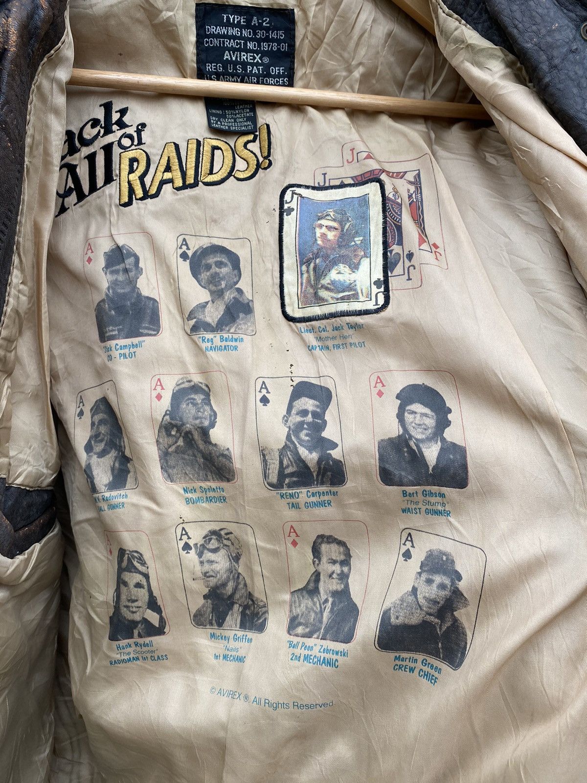 Avirex Vintage 1987 Sack Time Leather Jacket - 7