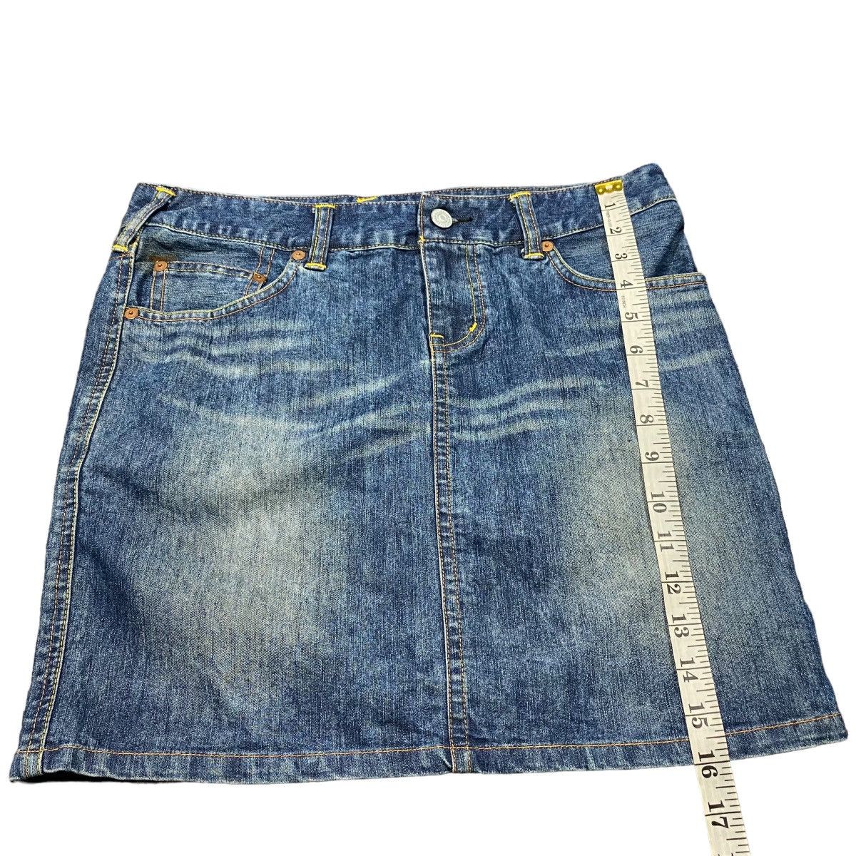 Vintage Evisu Donna Mini Skirt Denim Jeans - 10