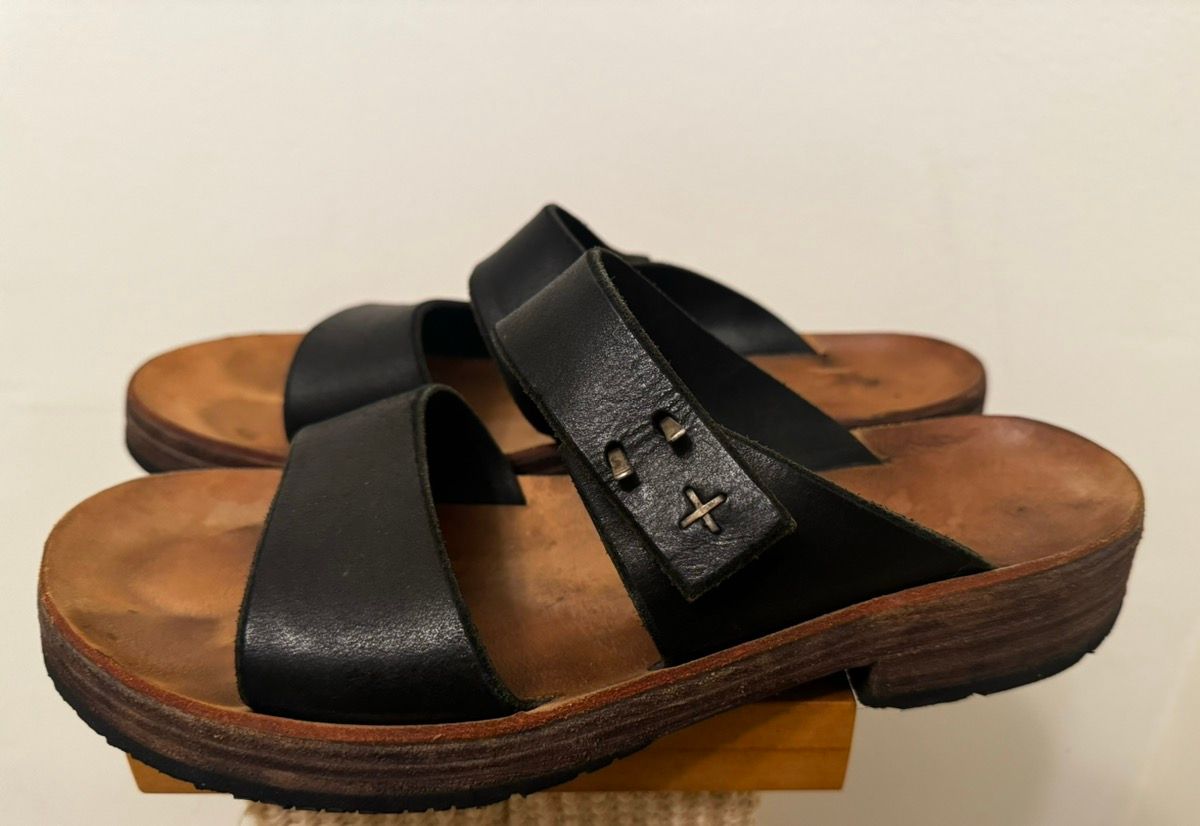 Leather Slip-On Sandals - 2