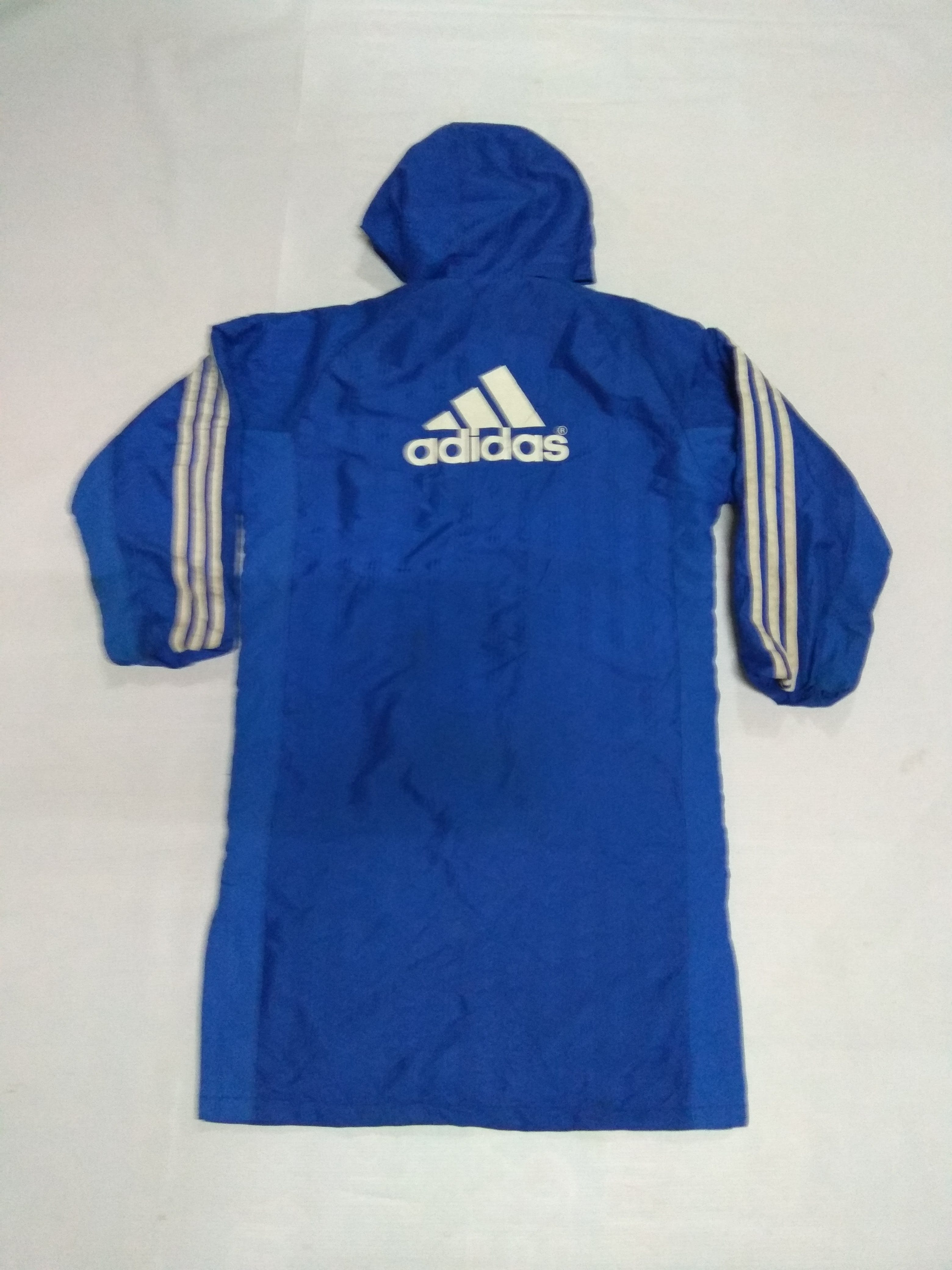 adidas spell out big logo long jacket - 1