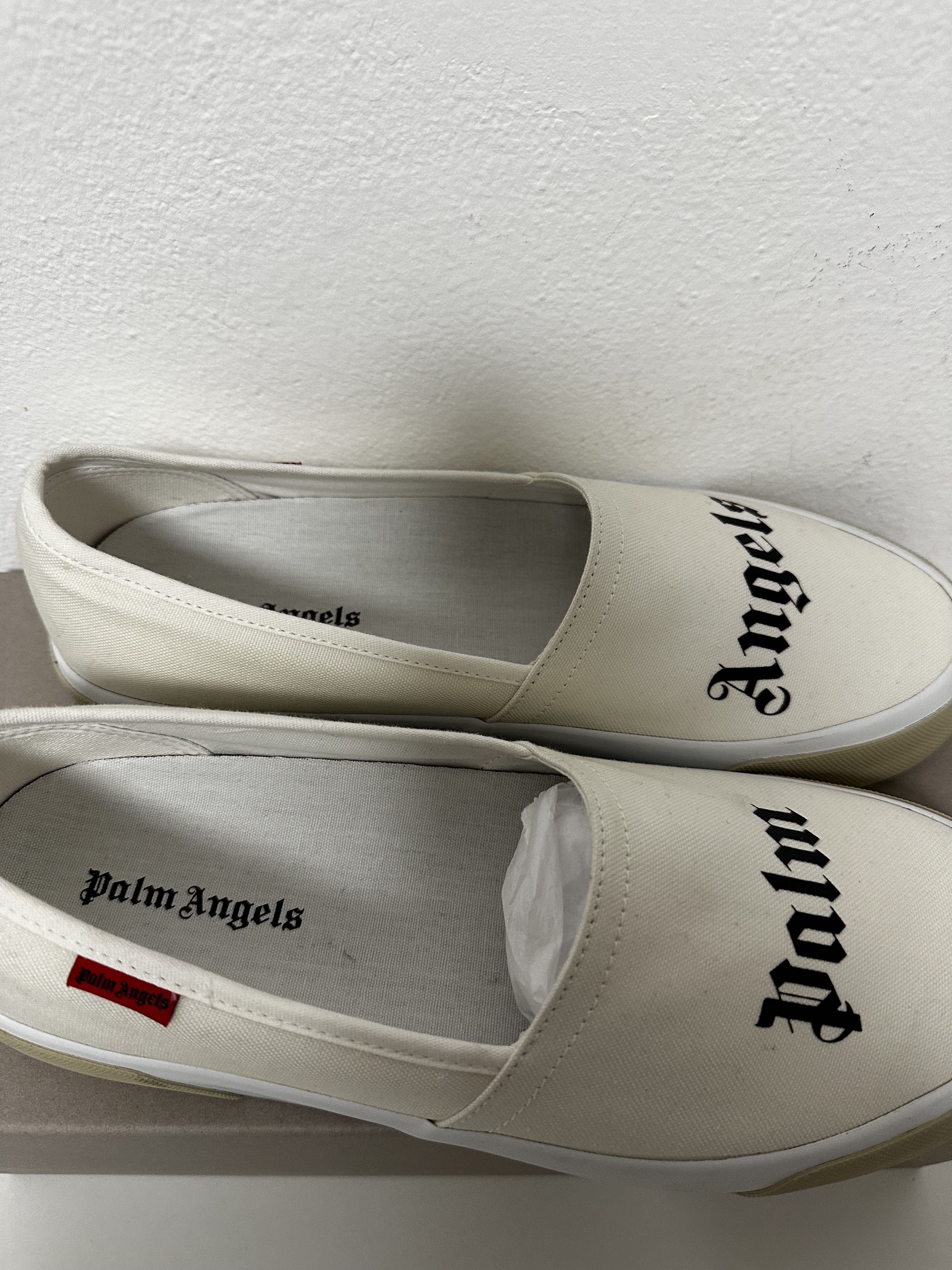 Palm Angels Logo Print Slip-on Sneakers - 7