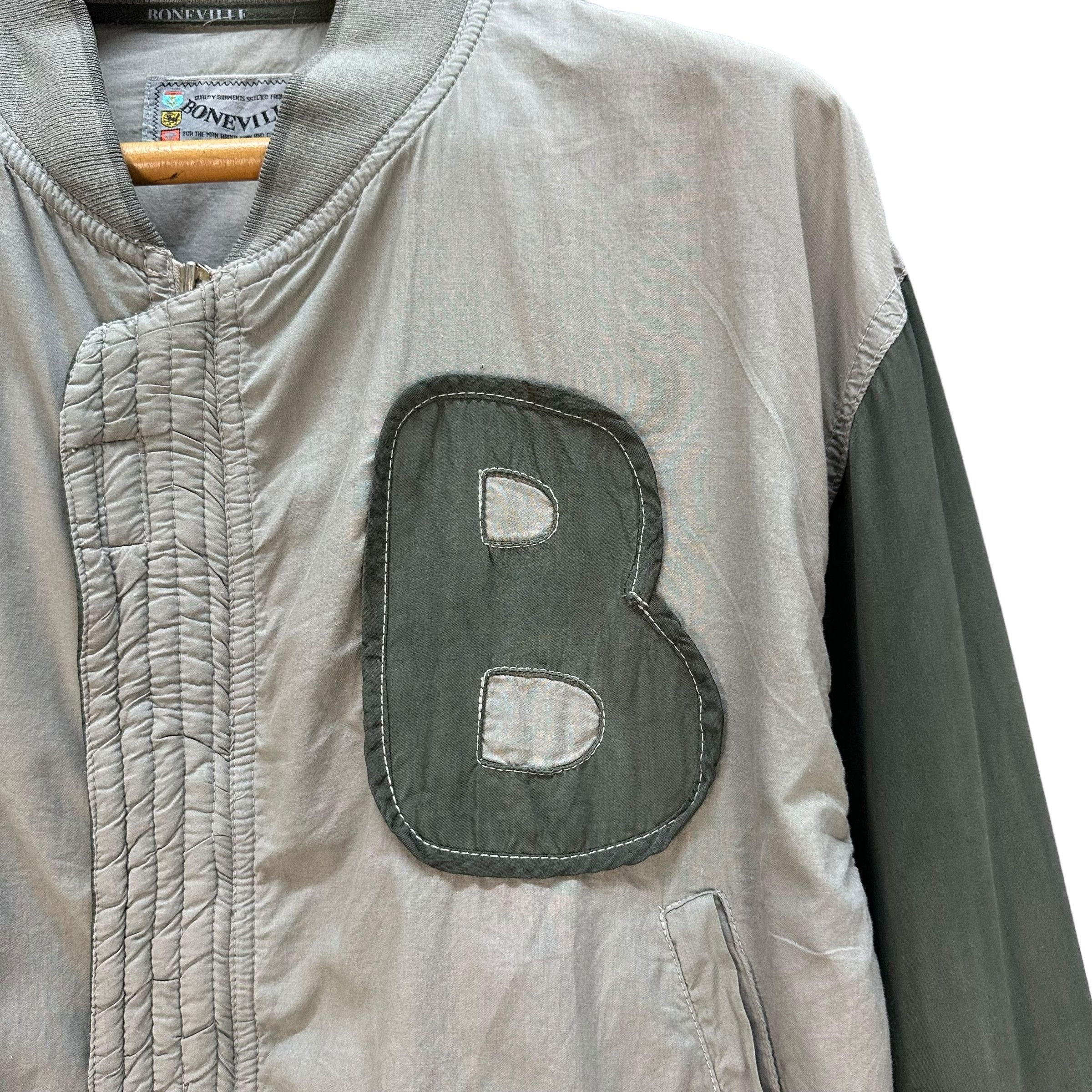 Vintage 80's Boneville Big Logo Light Bomber #A30-0686 - 4