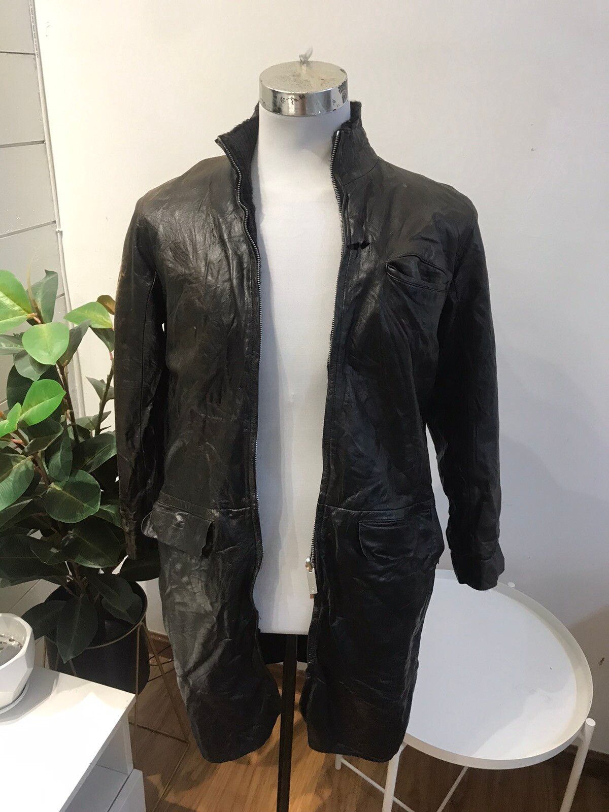 AW99 Undercover Ambivalence Cow Leather Coat - Size Medium - 24