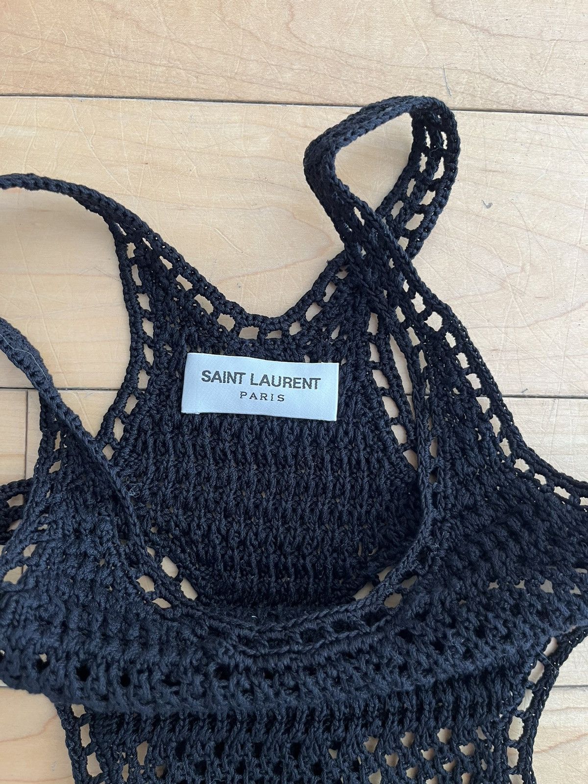 NWT - Saint Laurent SS22 Runway Look 44 Long Crochet Dress - 5